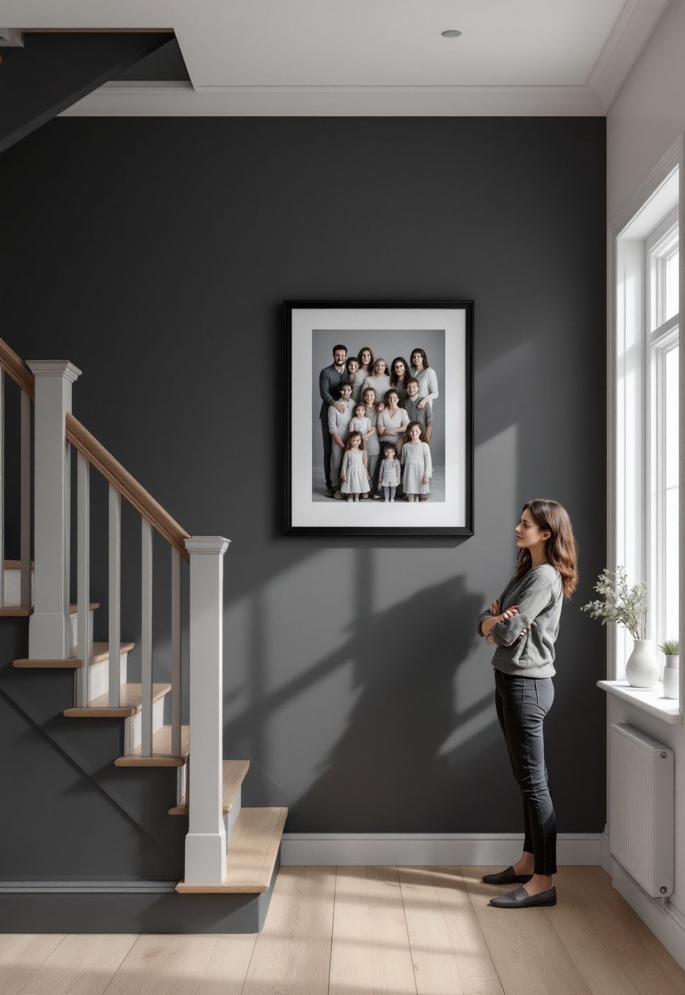 Using the Landing as a Flat Pause — One Focal Piece at Standard Eye Level Where the Diagonal Breaks – style guides style guides decor · Staircase & Hallway Gallery Wall Ideas: 12 Small-Space Layouts That Make Narrow Walls Work