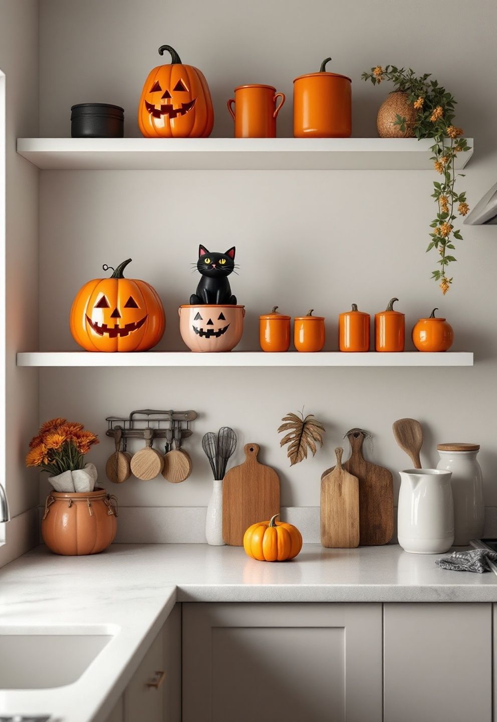 Keeping Mid-Century Kitsch From Tipping Into Clutter – seasonal — spring + other seasonal — spring + other decor · Vintage Halloween Decor: 14 Hauntingly Beautiful Aged Designs That Feel Chic Not Cheesy