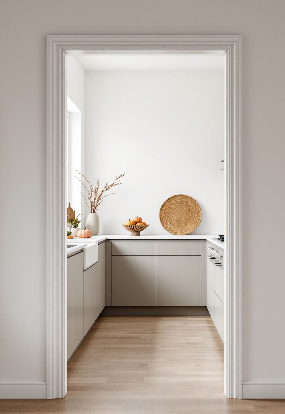 Above-Cabinet Fall Styling for a Modern Kitchen – seasonal — fall seasonal — fall decor · Fall Kitchen Decor Ideas: 14 Warm Autumn Touches That Make Cooking Feel Seasonal