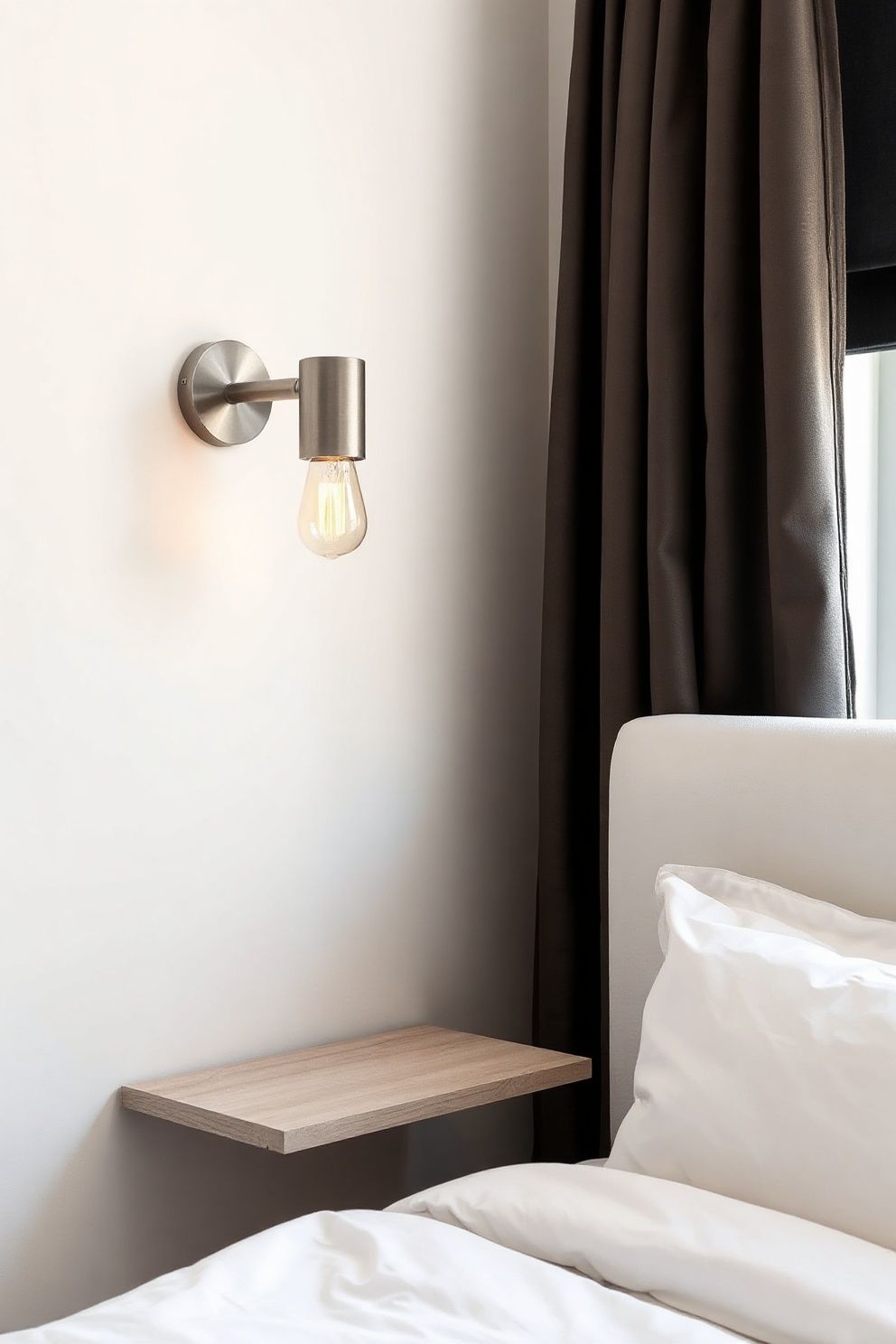 Matte White Ceramic Table Lamp With a Linen Drum Shade – Japandi coastal —-bedroom decor · Modern Coastal Bedroom: 16 Clean Airy Designs With a Fresh Ocean Feel