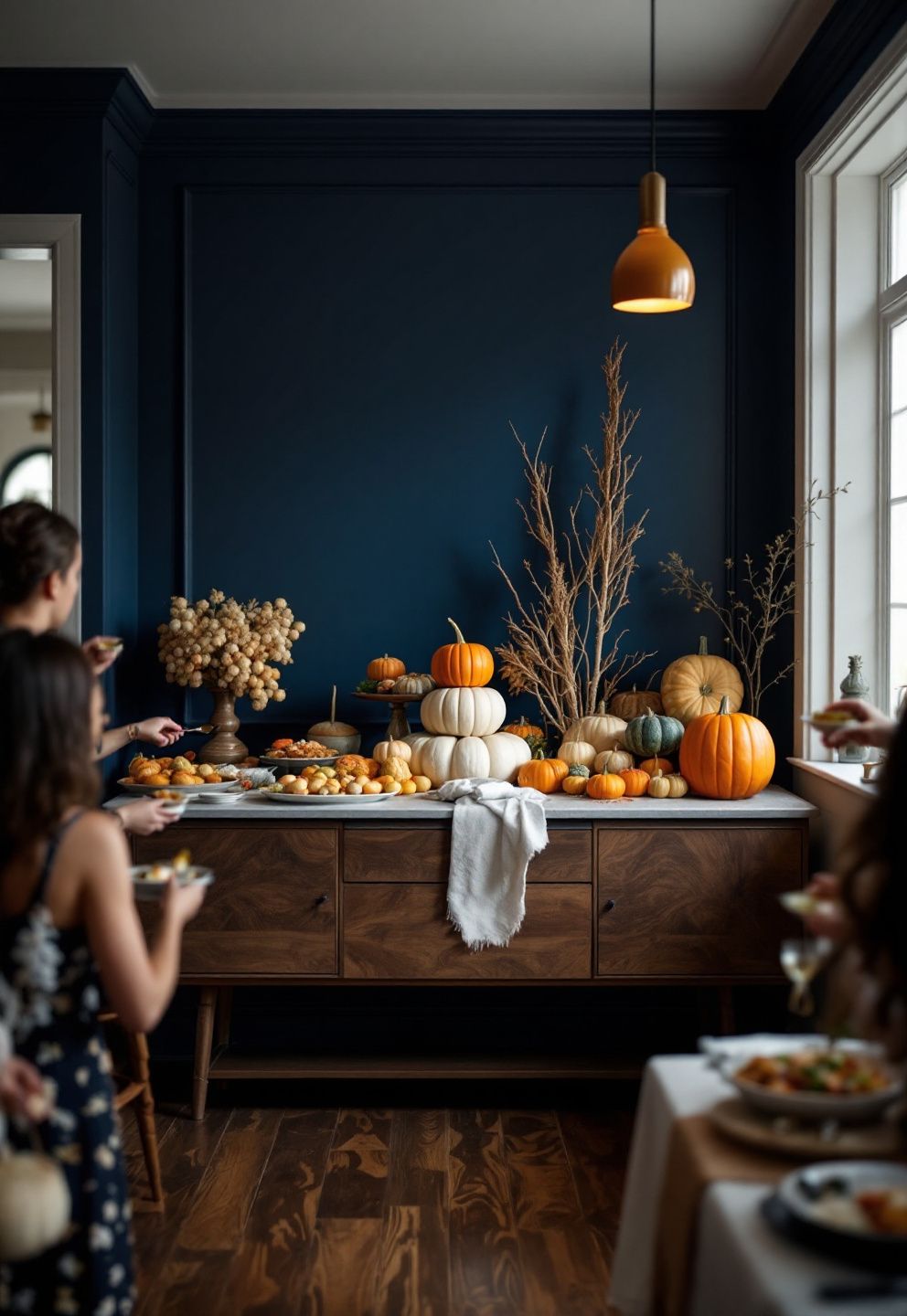 Buffet-Scale Statement Piece: Building a Centerpiece for a Spread, Not Just a Table Center – seasonal — fall seasonal — fall decor · Fall Table Centerpiece Ideas: 16 Stunning Autumnal Arrangements for Every Table