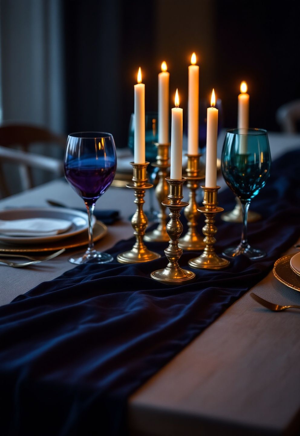 Linen, Gold, and Jewel-Toned Glass – seasonal — spring + other seasonal — spring + other decor · Dark Halloween Aesthetic: 14 Moody Elevated Designs That Are Scary Chic