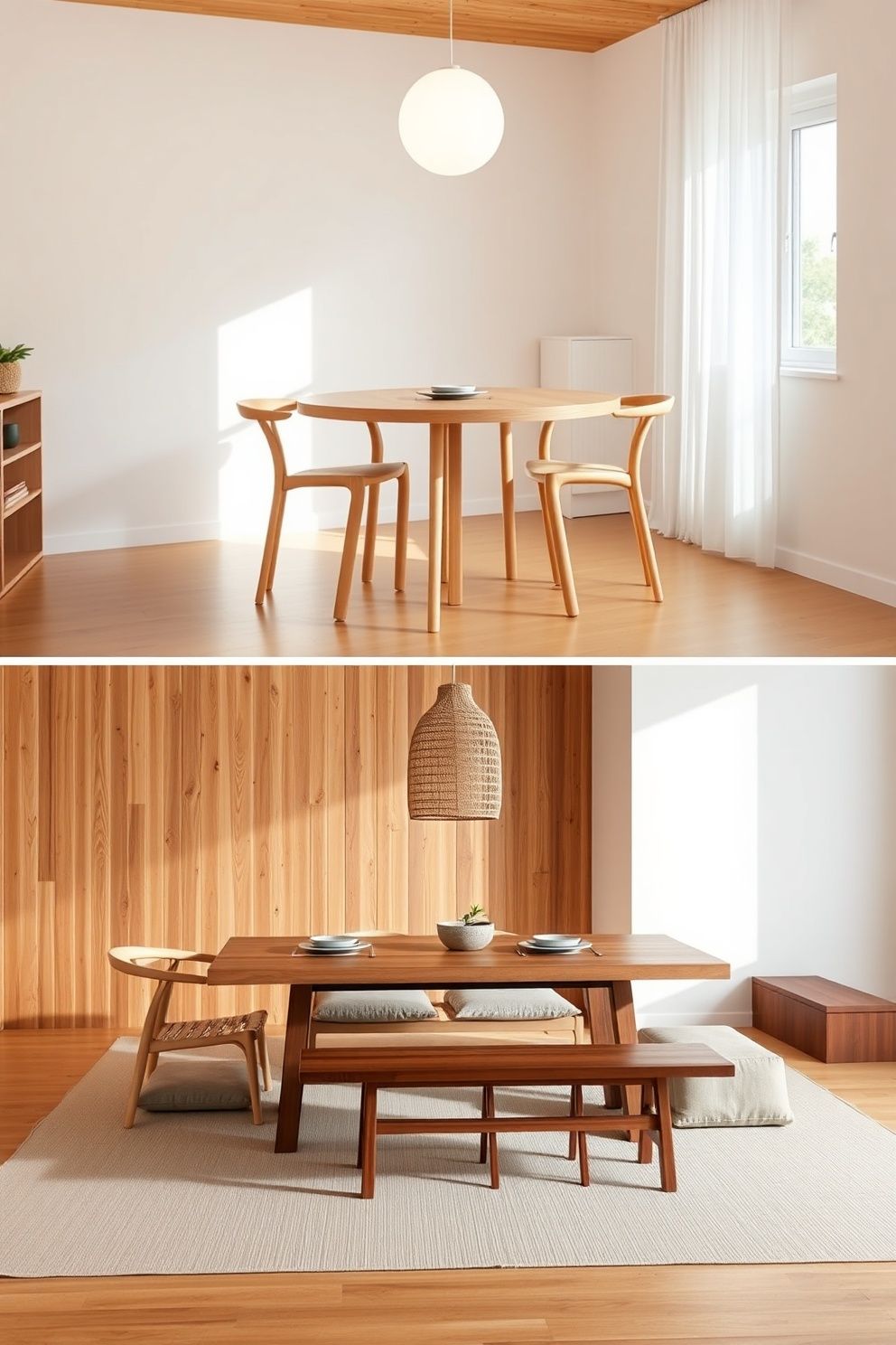 Dining Room – japandi — living room japandi — living room decor · Japandi vs Scandinavian Design: What Is the Actual Difference?