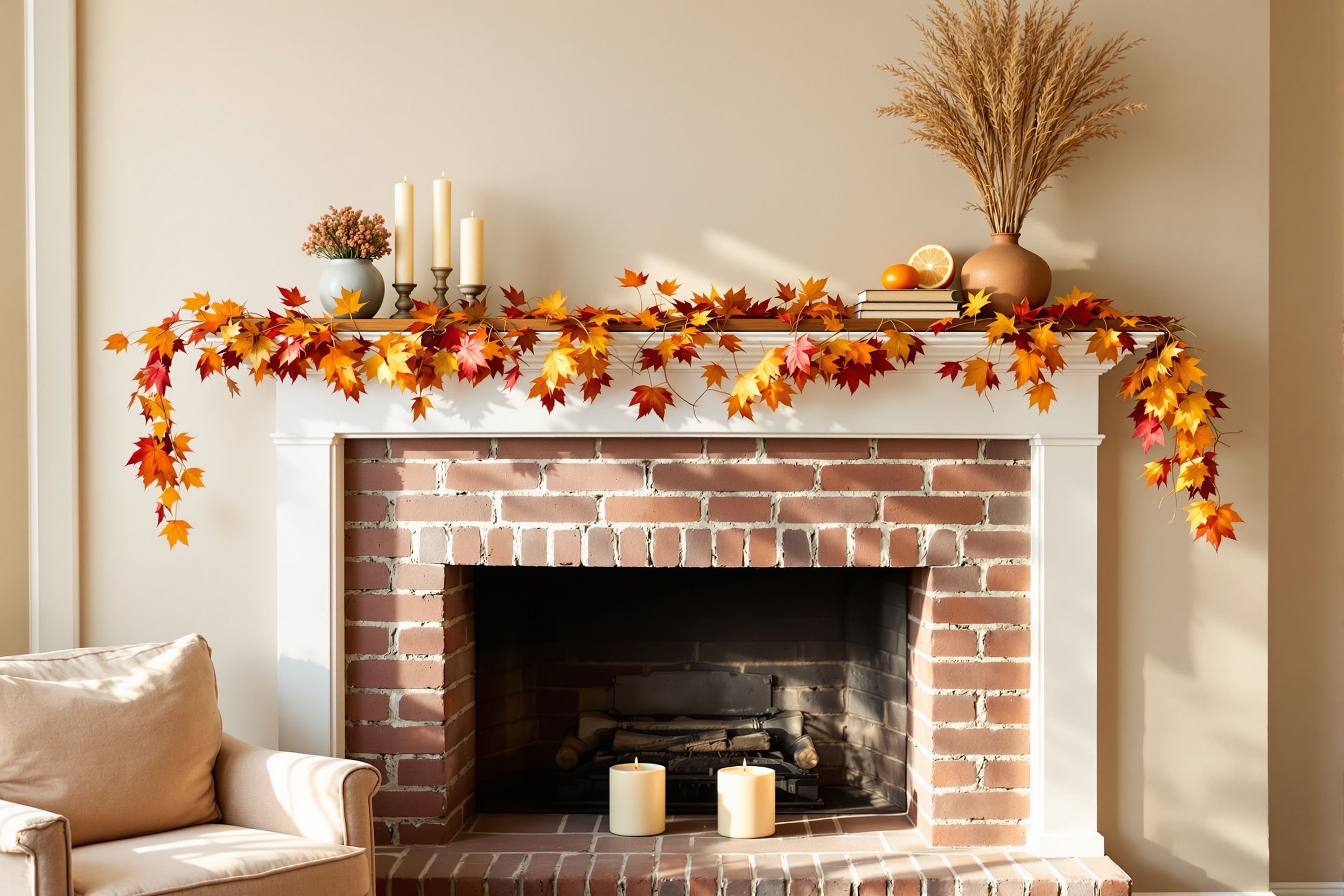Thanksgiving Mantel Decor: 7 Warm Fireplace Styling Ideas for November