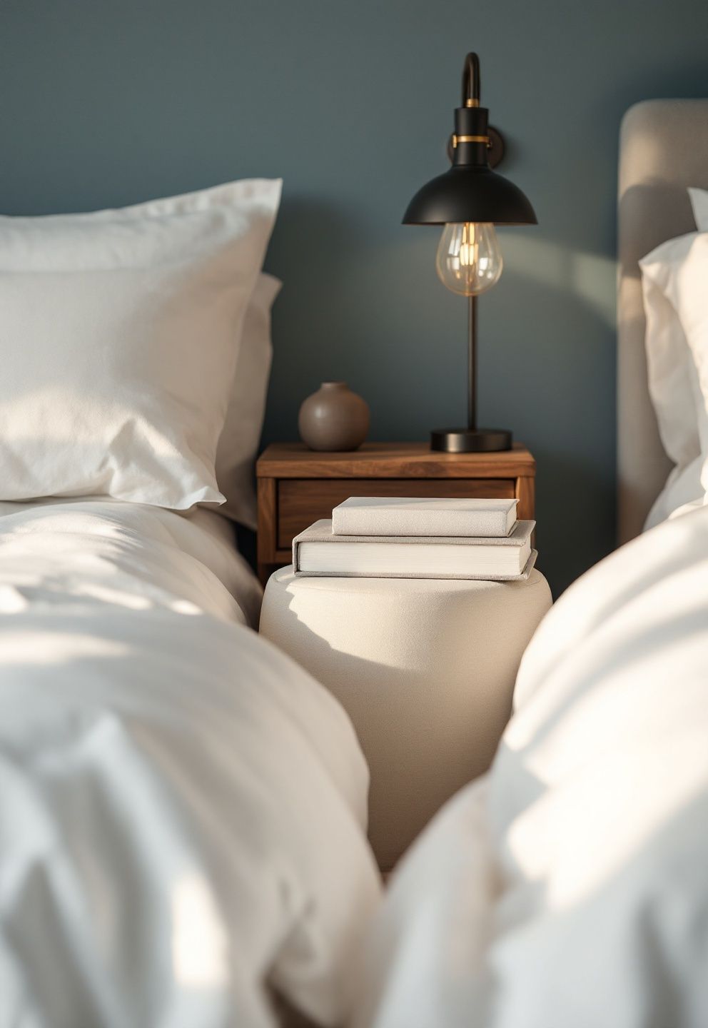 The Mismatched-Height Nightstands: Two Different Surfaces, Zero Symmetry – japandi — bedroom japandi — bedroom decor · 21 Japandi Bedroom Ideas That Will Make You Never Want to Leave