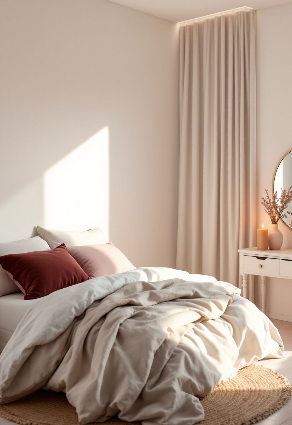 Wine and Blush: A Romantic Fall Bedroom That Balances Deep and Pale – seasonal — fall seasonal — fall decor · Fall Bedroom Decor: 14 Cozy Warm Ideas That Make Your Room Feel Like Autumn