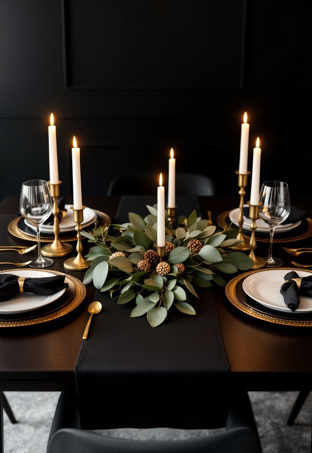 Black and Gold Christmas Table: Glam Tablescape With a Hard Material Limit – seasonal — christmas + winter seasonal — christmas + winter decor · Indoor Christmas Decorations: 18 Elegant Ideas for a Beautiful Festive Home