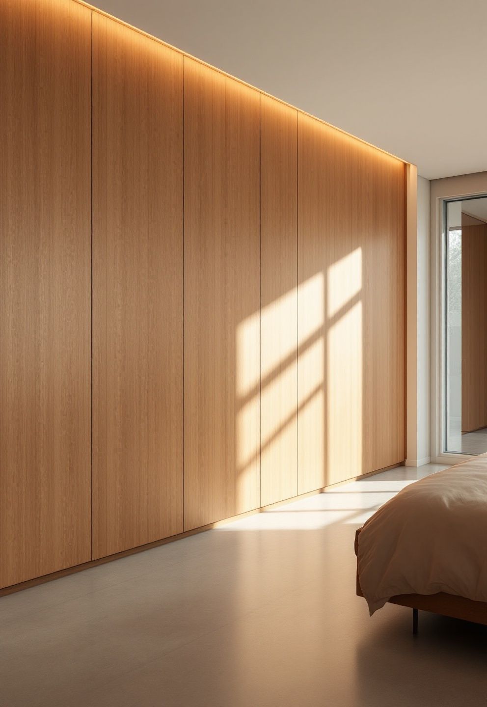 The Hidden-TV Panel Room: A Wood Slide That Makes the Wall Disappear – japandi — bedroom japandi — bedroom decor · 21 Japandi Bedroom Ideas That Will Make You Never Want to Leave