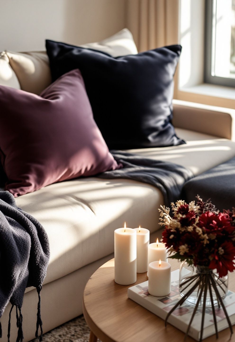 Silk Pillow Covers and a Styled Coffee Table – seasonal — spring + other seasonal — spring + other decor · Dark Halloween Aesthetic: 14 Moody Elevated Designs That Are Scary Chic