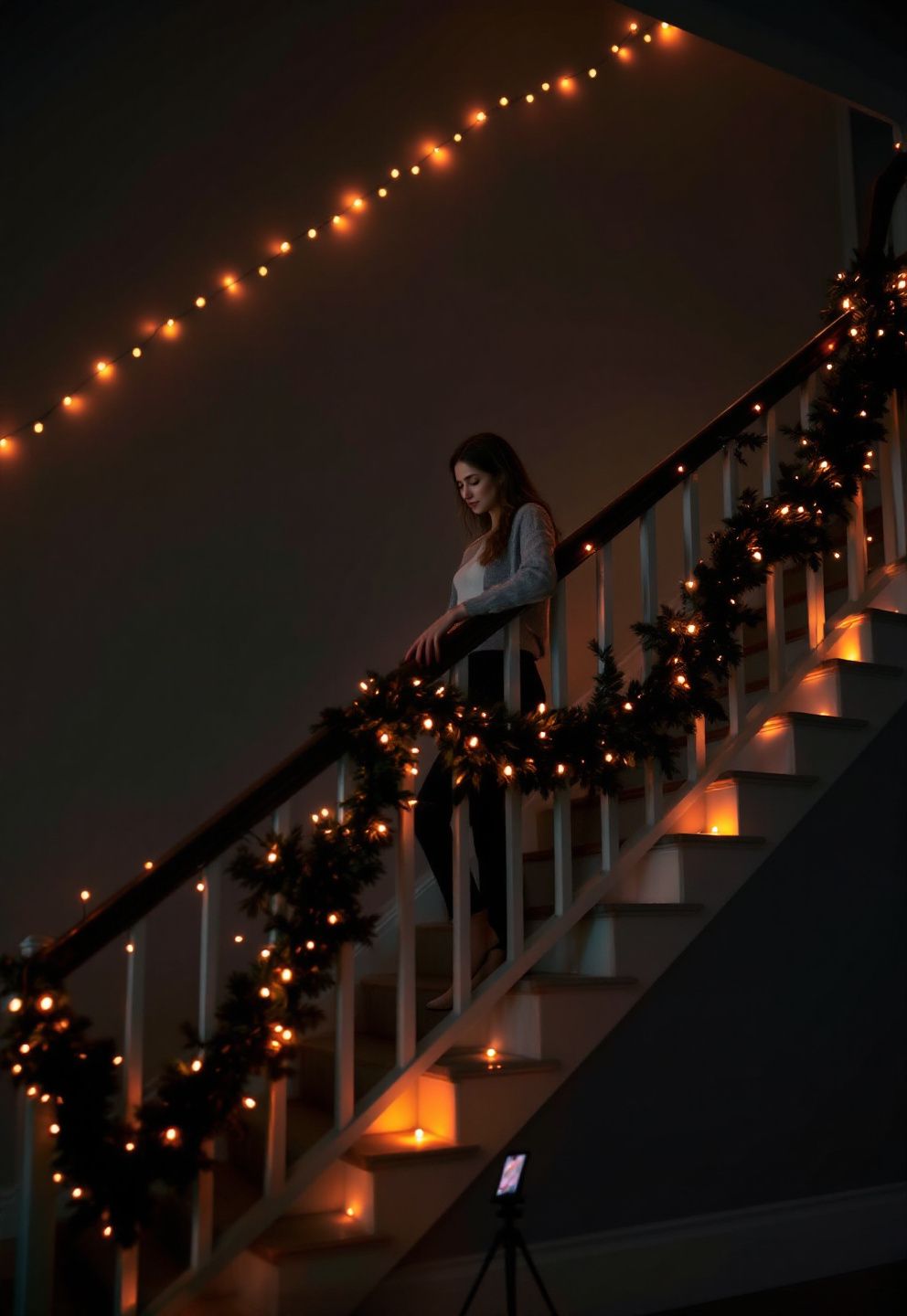 Lighting the Stairs So Photos Don't Go Flat or Dark – seasonal — spring + other seasonal — spring + other decor · Halloween Indoor Photo Booth Ideas - 8 Stunning Instagram Worthy Indoor Halloween Photo Booths For Everyone