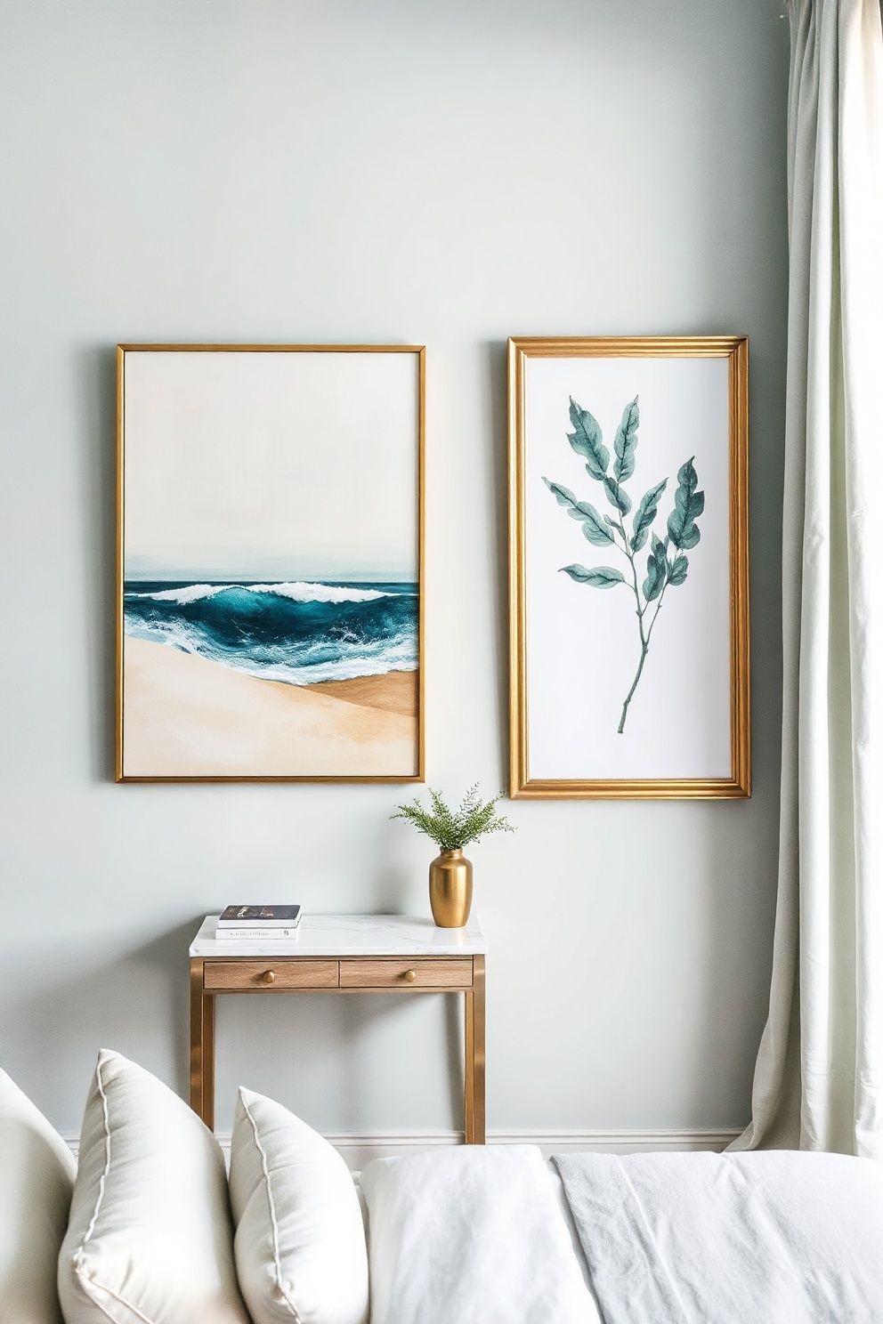 Coastal Chic Bedroom Statement Prints: Large-Format Art That Anchors the Room – coastal — bedroom coastal — bedroom decor · Coastal Chic Bedroom: 14 Elegant Designs for a Luxury Beach House Feeling