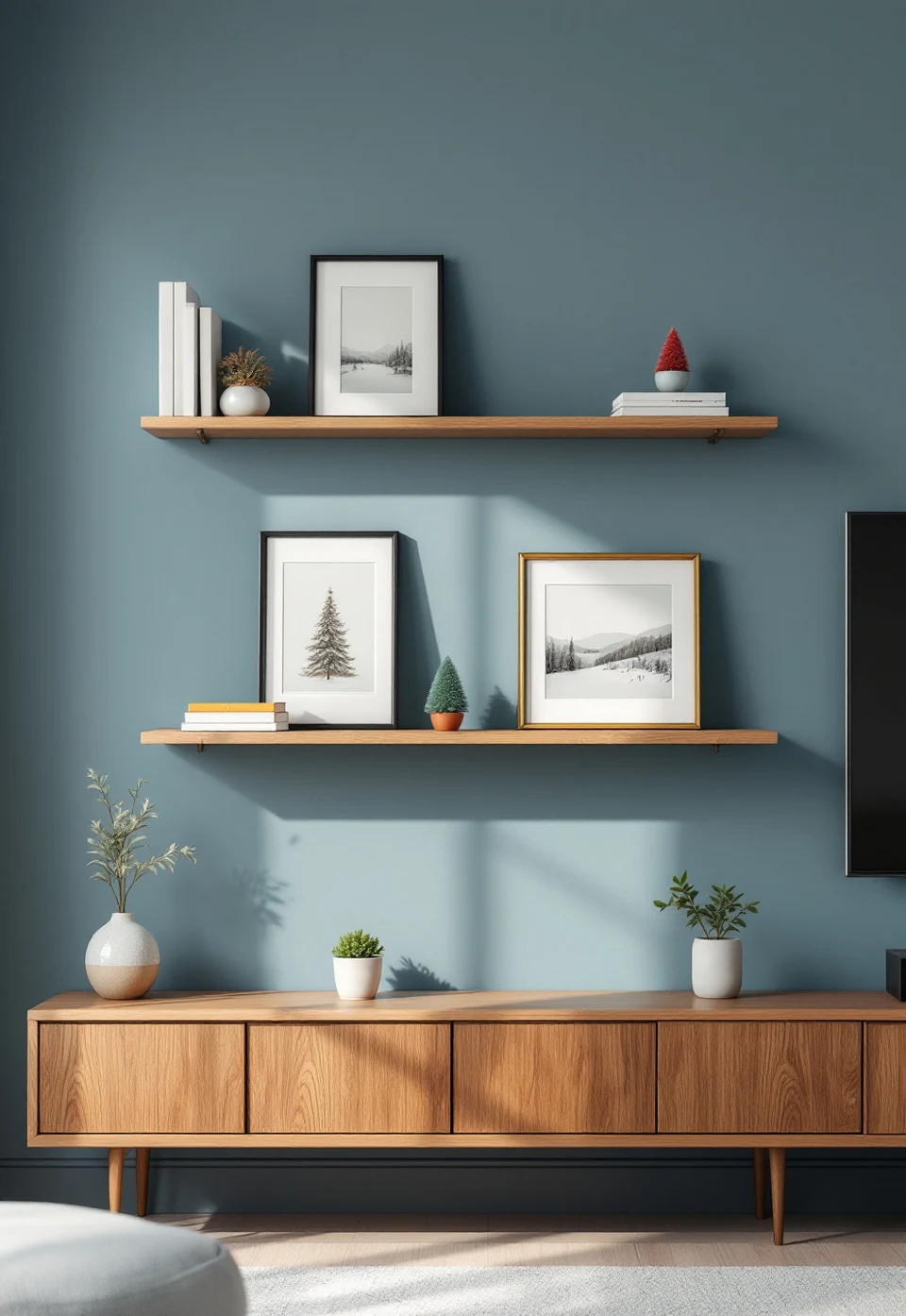 Turning Open Shelving Into a Framed Vintage Christmas Card Display – seasonal — christmas + winter seasonal — christmas + winter decor · Christmas Home Decor Ideas: 20 Beautiful Festive Transformations for Every Room