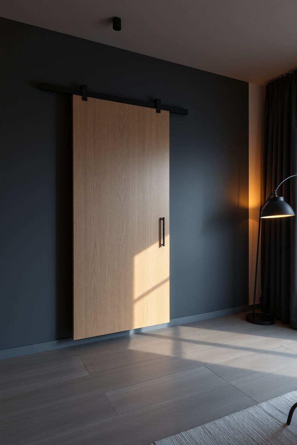 Use a Ceiling-Mounted Track So the Panel Appears to Float – japandi — living room japandi — living room decor · 12 Clever Japandi Storage Solutions Hiding in Plain Sight