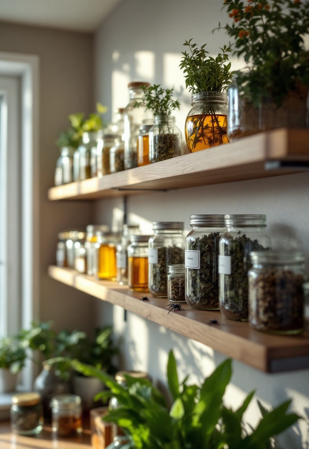 Glass Jar Apothecary Display – seasonal — spring + other seasonal — spring + other decor · Halloween Decor Ideas: 20 Spooky Stylish Designs That Elevate Every Room