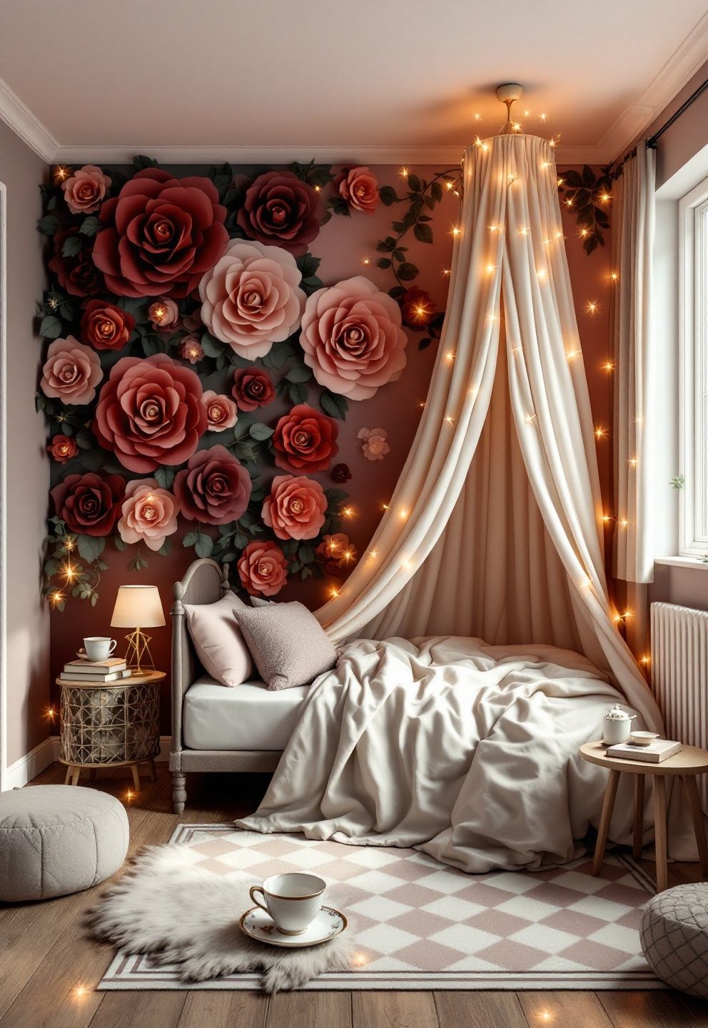 Paper Blooms and a Warm Light Canopy – seasonal — spring + other seasonal — spring + other decor · Dark Halloween Aesthetic: 14 Moody Elevated Designs That Are Scary Chic
