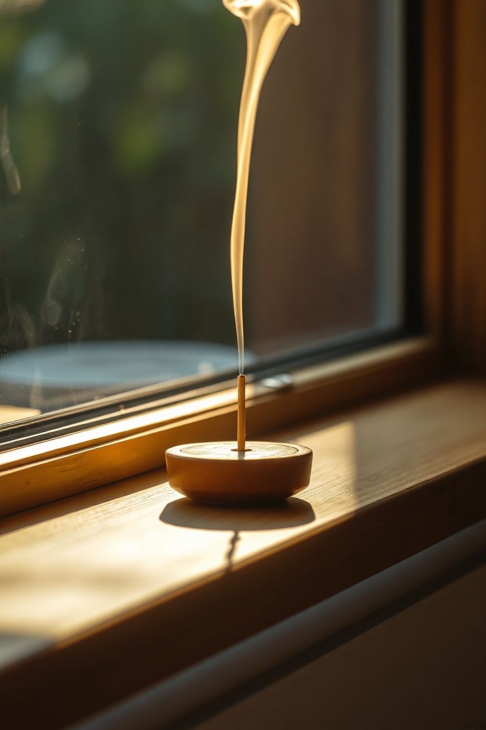 An Unglazed Terracotta Incense Holder – Japandi living room decor · 17 Japandi Living Room Decor Ideas You Will Want to Steal Right Now