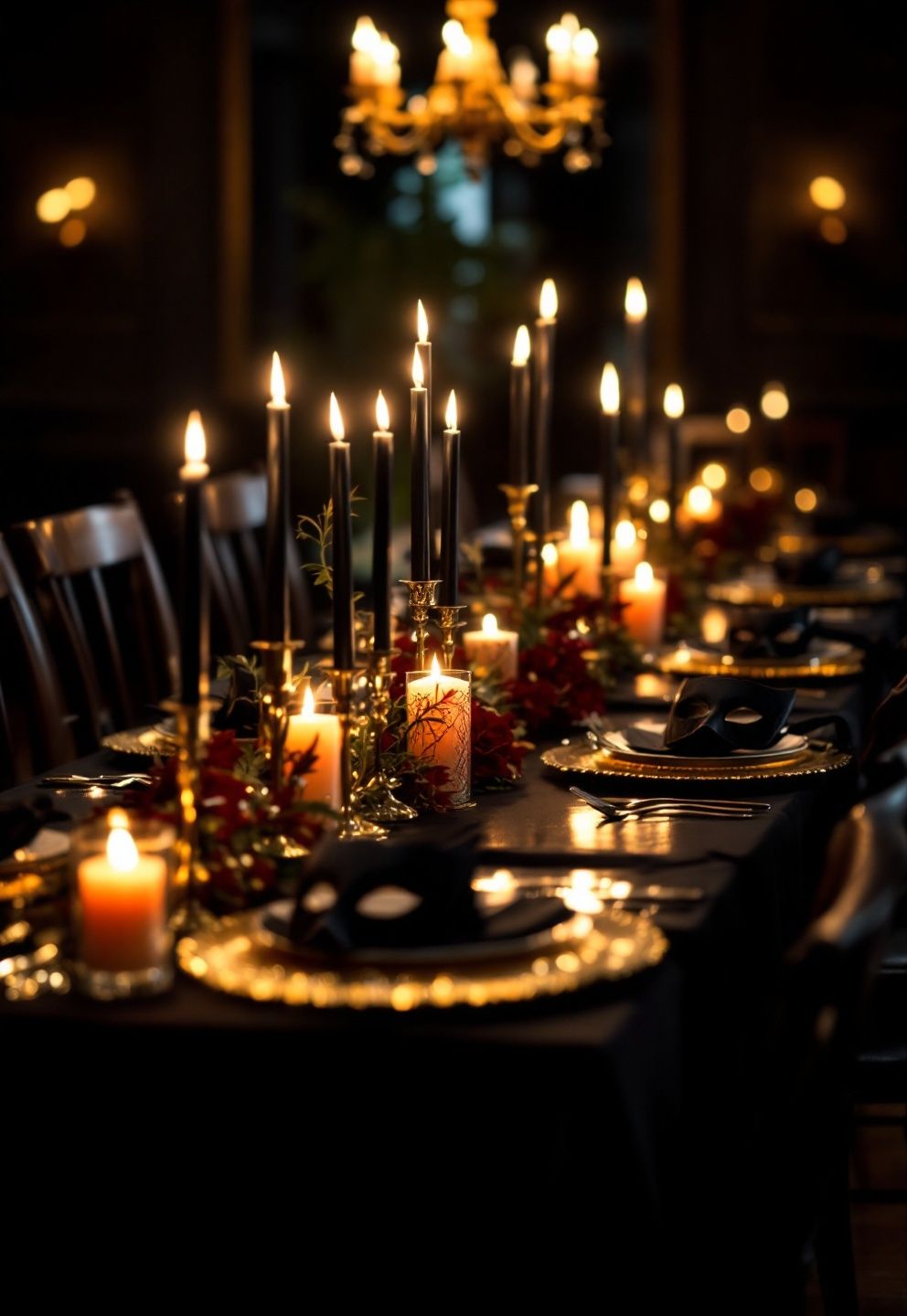 Midnight Masquerade Tablescape – seasonal — spring + other seasonal — spring + other decor · Halloween Decor Ideas: 20 Spooky Stylish Designs That Elevate Every Room