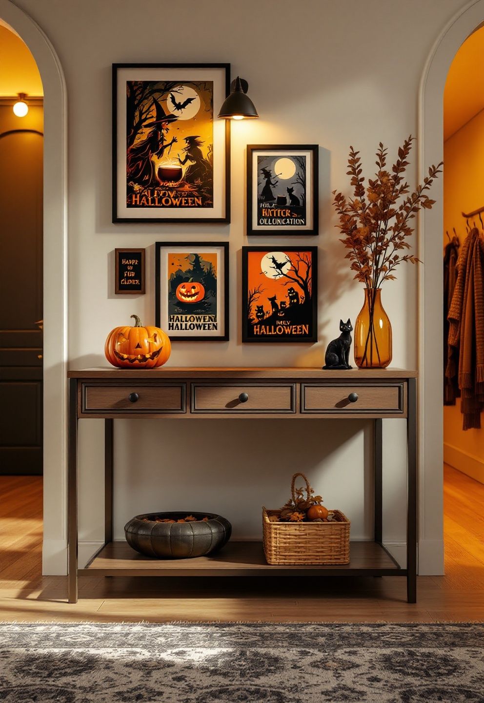 Why Framed Beats Propped – seasonal — spring + other seasonal — spring + other decor · Vintage Halloween Decor: 14 Hauntingly Beautiful Aged Designs That Feel Chic Not Cheesy