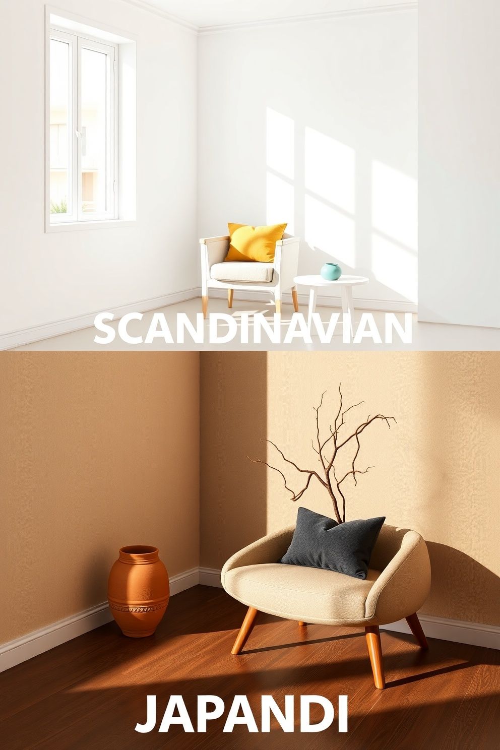 Colour Palette: Bright and Airy vs Grounded and Earthy – japandi — living room japandi — living room decor · Japandi vs Scandinavian Design: What Is the Actual Difference?