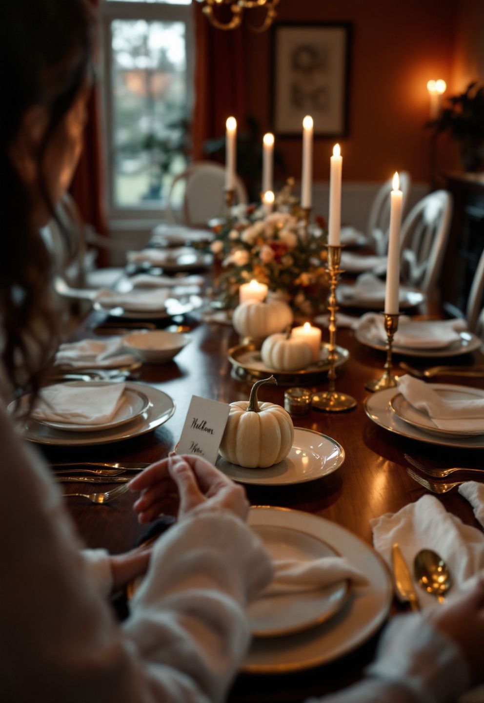 Mini Pumpkin Place Settings: One Small Gesture Per Guest That Doubles as Decor – seasonal — fall seasonal — fall decor · Fall Table Centerpiece Ideas: 16 Stunning Autumnal Arrangements for Every Table