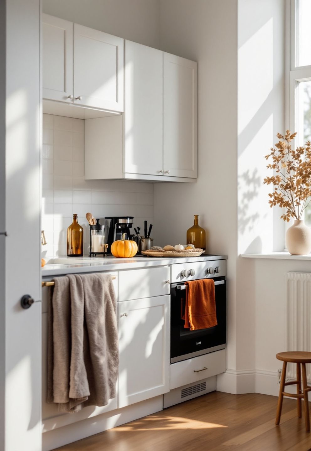 Full Fall Look in a Small Kitchen – seasonal — fall seasonal — fall decor · Fall Kitchen Decor Ideas: 14 Warm Autumn Touches That Make Cooking Feel Seasonal