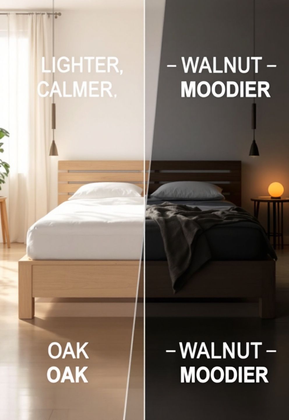 Bed Frame Height, Wood Species, and the Case for a Simple Slatted Headboard – japandi — bedroom japandi — bedroom decor · The Ultimate Japandi Bedroom Guide: Ideas Decor and Styling Tips