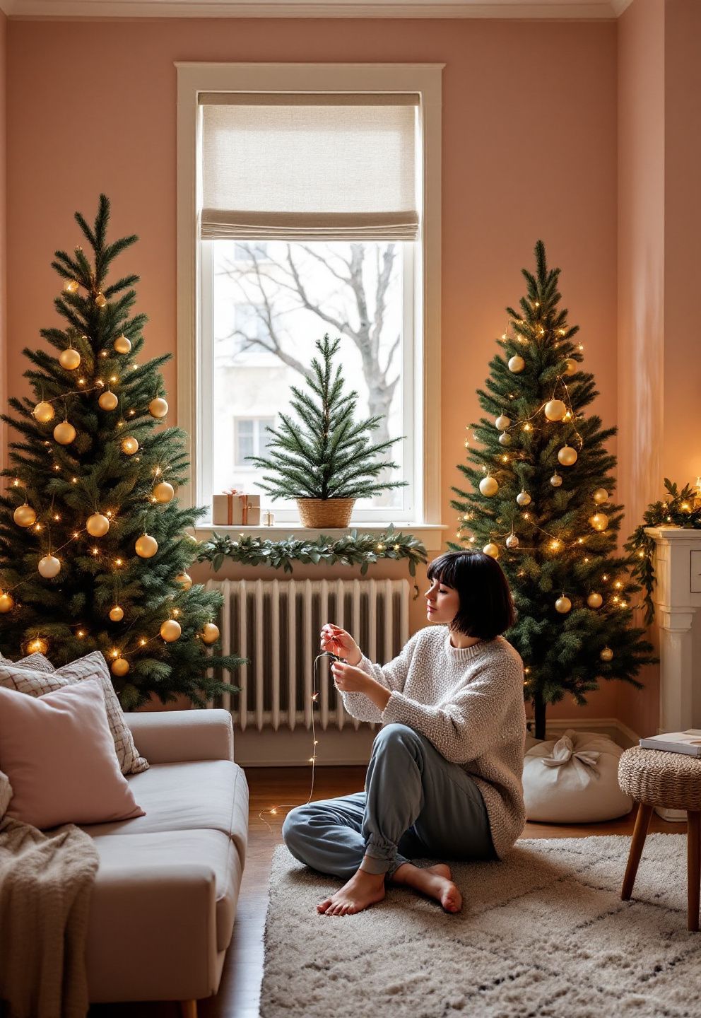 Christmas Tree Alternatives and Placement Ideas for a Small Living Room – seasonal — christmas + winter seasonal — christmas + winter decor · Christmas Living Room Decor: 16 Festive Designs That Make Your Lounge Feel Magical