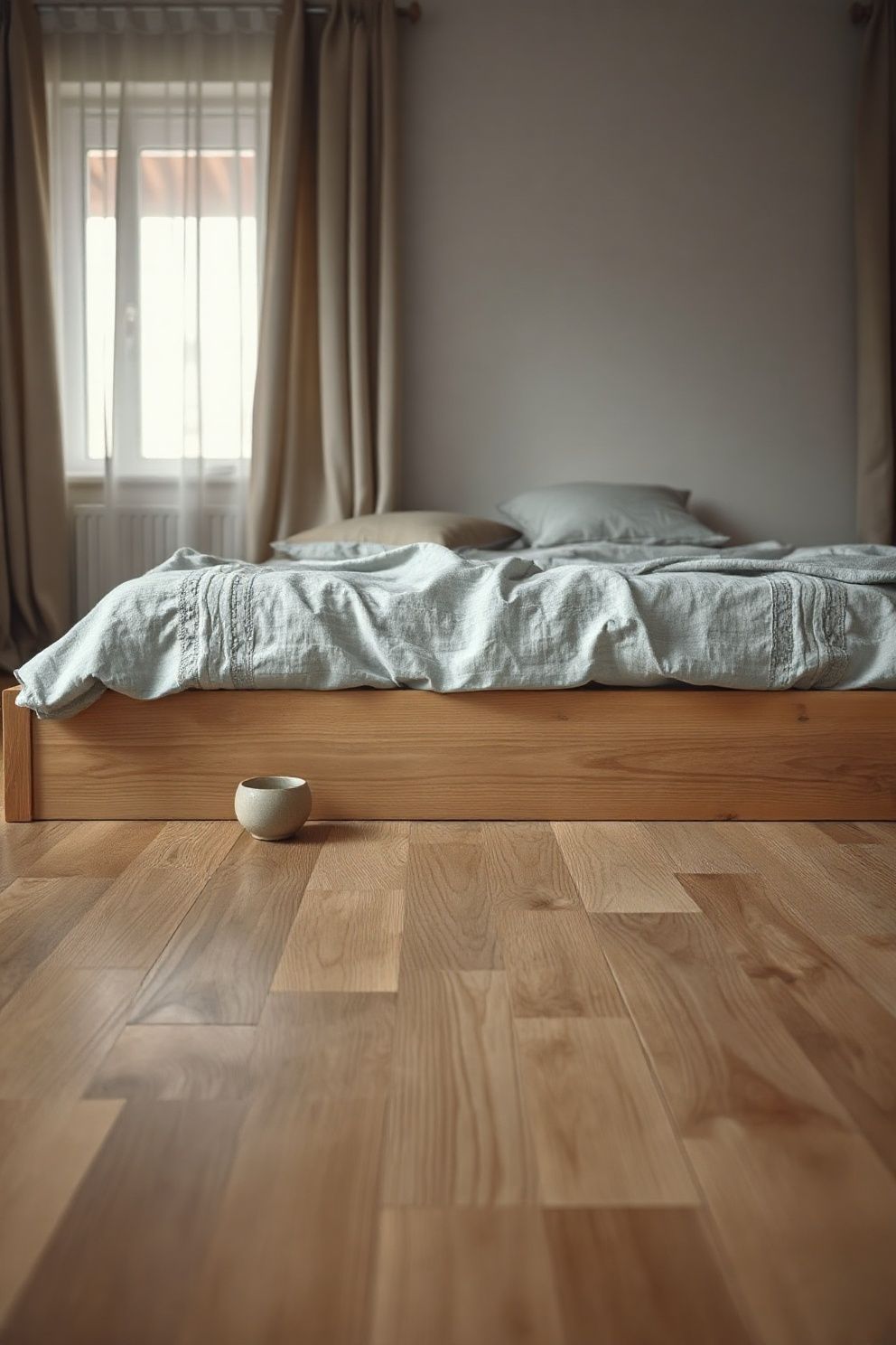 Idea 1: Go Ultra-Low with a Platform or Floor Bed – Japandi bedroom · 21 Japandi Bedroom Ideas That Will Make You Never Want to Leave