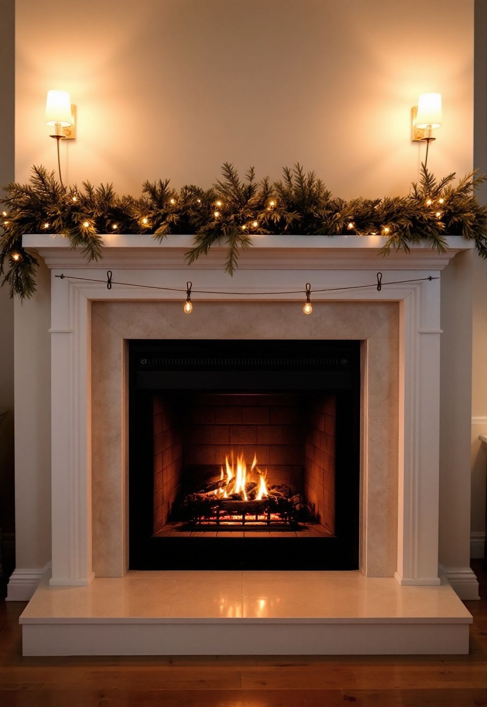The Curtain-Rod Garland Hack for Extra Mantel Height – seasonal — spring + other seasonal — spring + other decor · Halloween Mantel Decor: 14 Spooky Fireplace Styling Ideas From Subtle to Scary