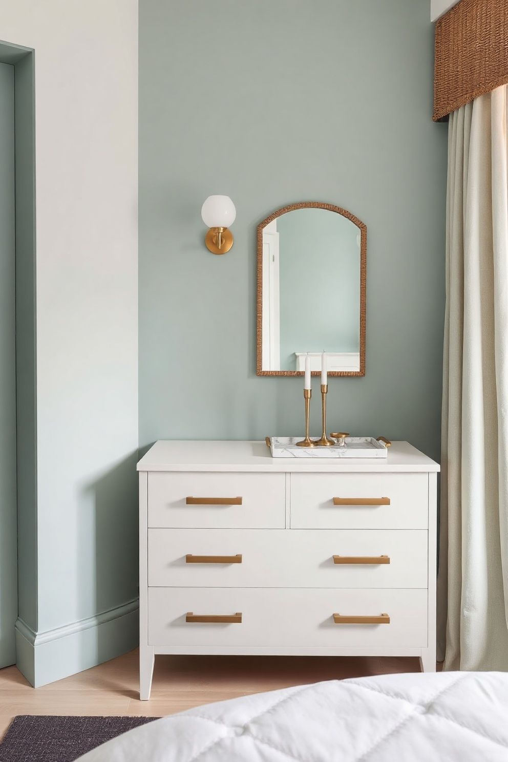Coastal Chic Bedroom Hardware and Fixtures: Brushed Gold and Brass as the Signature Finish – coastal — bedroom coastal — bedroom decor · Coastal Chic Bedroom: 14 Elegant Designs for a Luxury Beach House Feeling