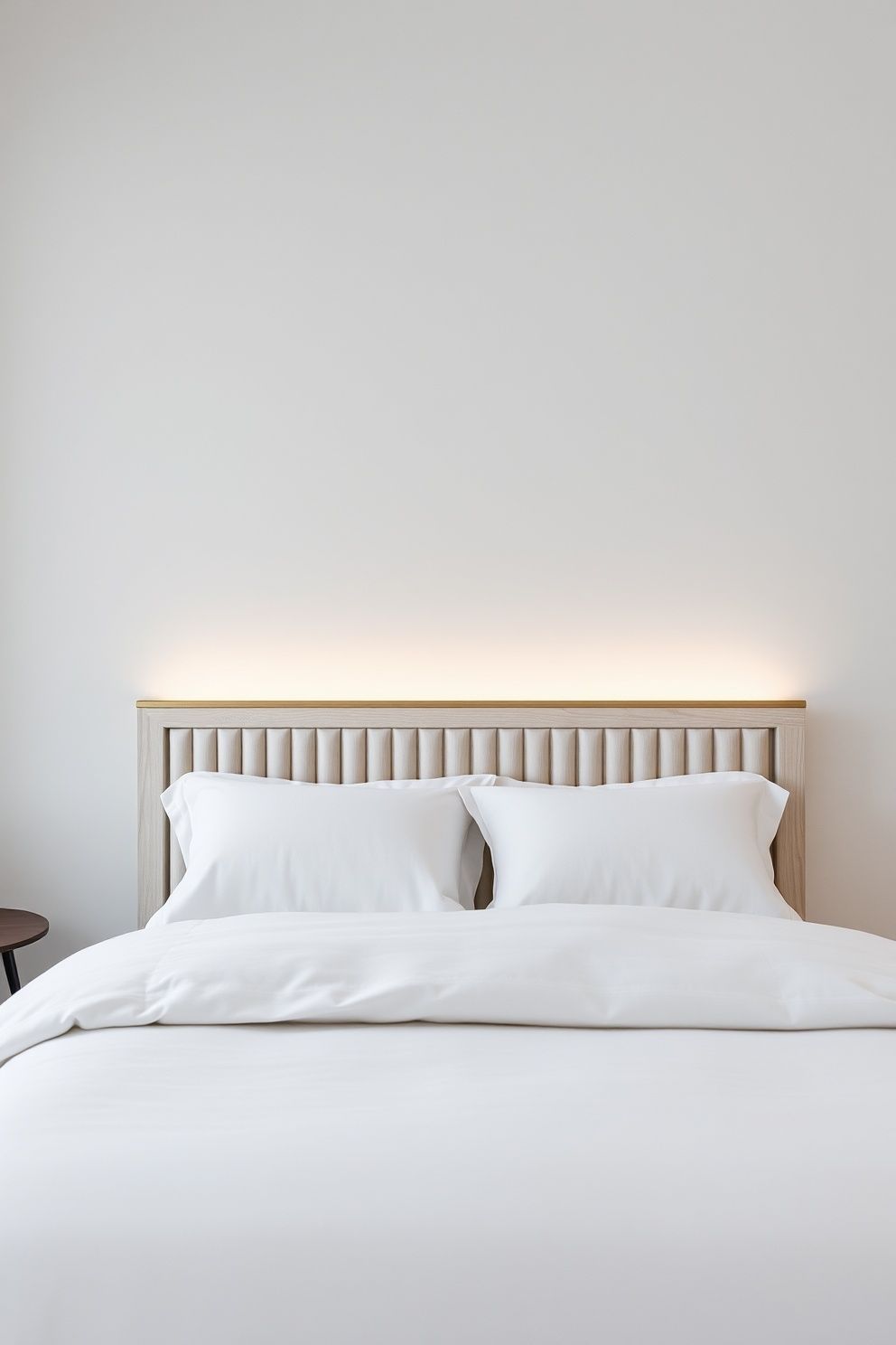 Fluted White Oak Bed Frame With Integrated Brushed Brass Rail – coastal — bedroom coastal — bedroom decor · Coastal Chic Bedroom: 14 Elegant Designs for a Luxury Beach House Feeling