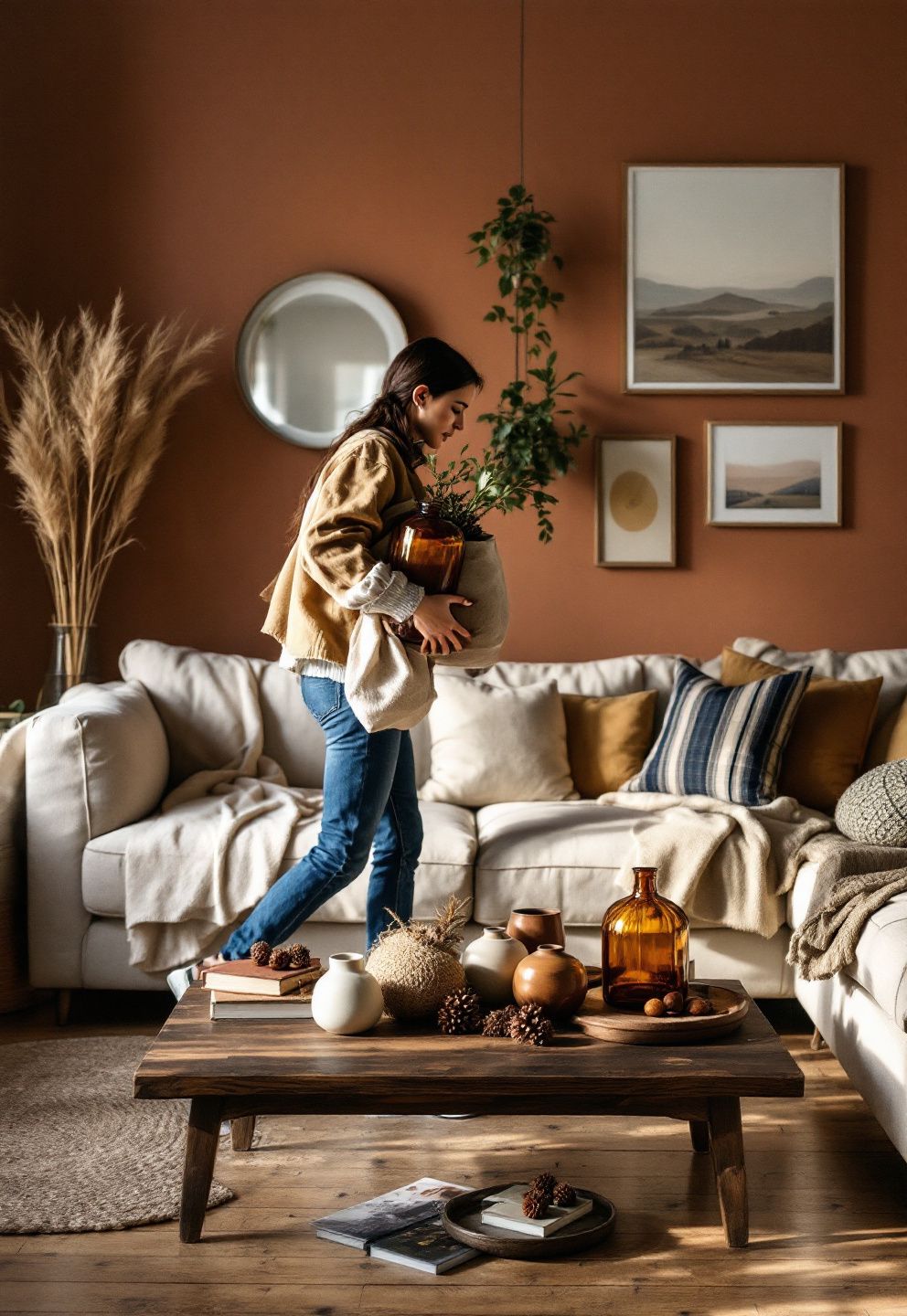 Fall Living Room Decorations for Zero Dollars: Reshop Your Own Home First – seasonal — fall seasonal — fall decor · Fall Living Room Decor: 16 Cozy Warm Designs That Embrace the Season Beautifully