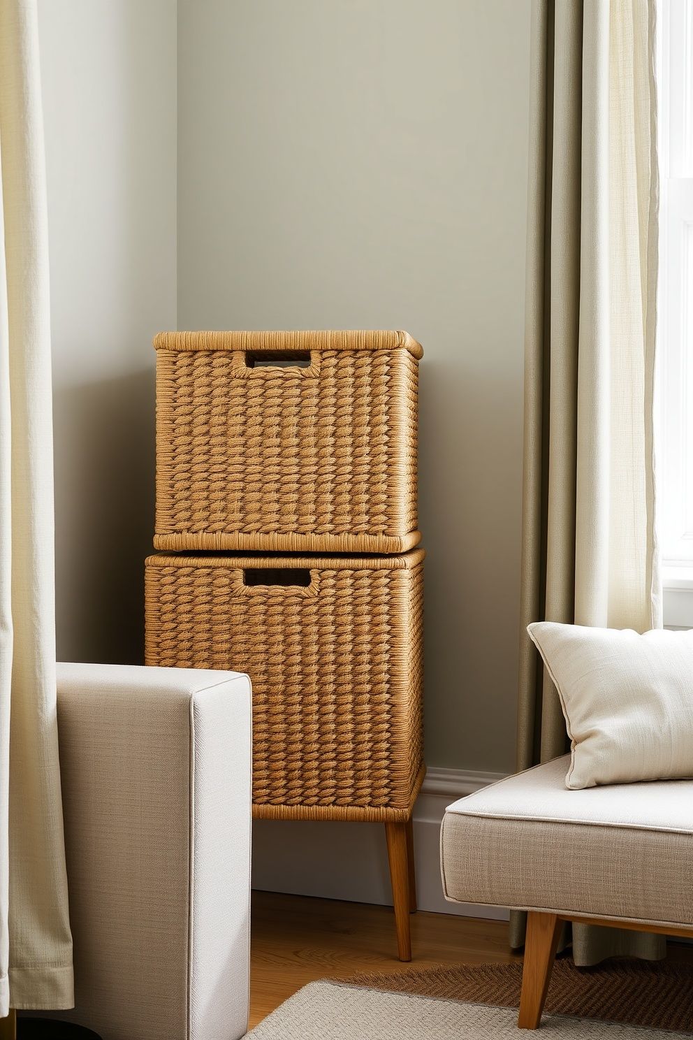 Stack No Higher Than 45cm — Keep It Below Sofa Arm Level – japandi — living room japandi — living room decor · 12 Clever Japandi Storage Solutions Hiding in Plain Sight