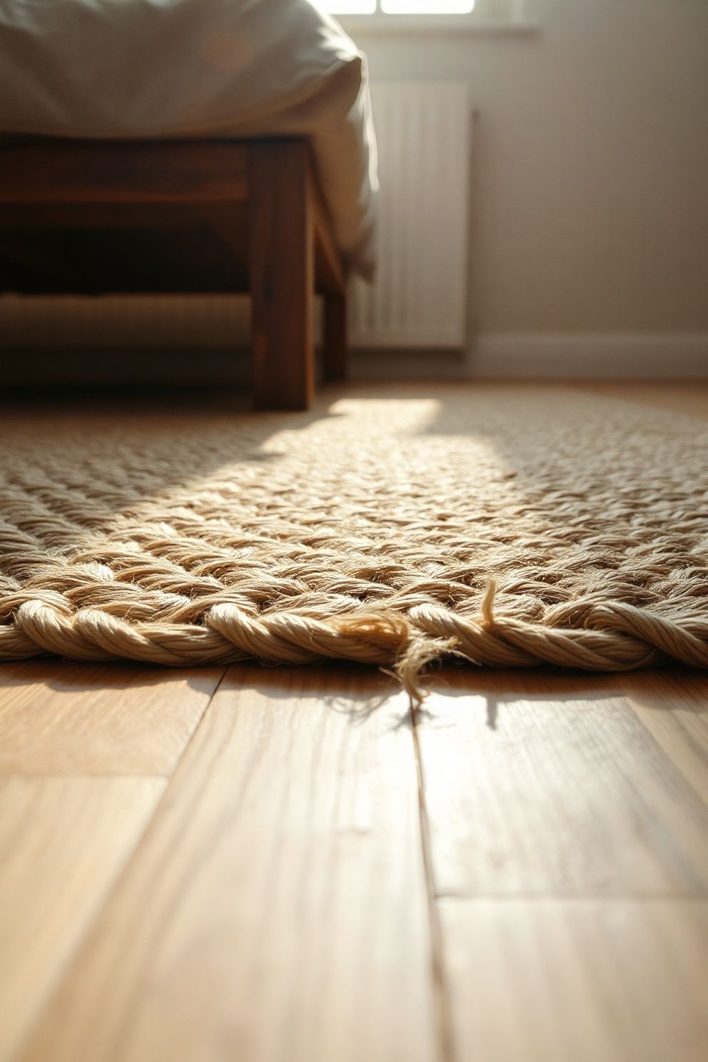 Idea 11: Use a Tatami-Style Area Rug or Natural Jute Rug – Japandi bedroom · 21 Japandi Bedroom Ideas That Will Make You Never Want to Leave