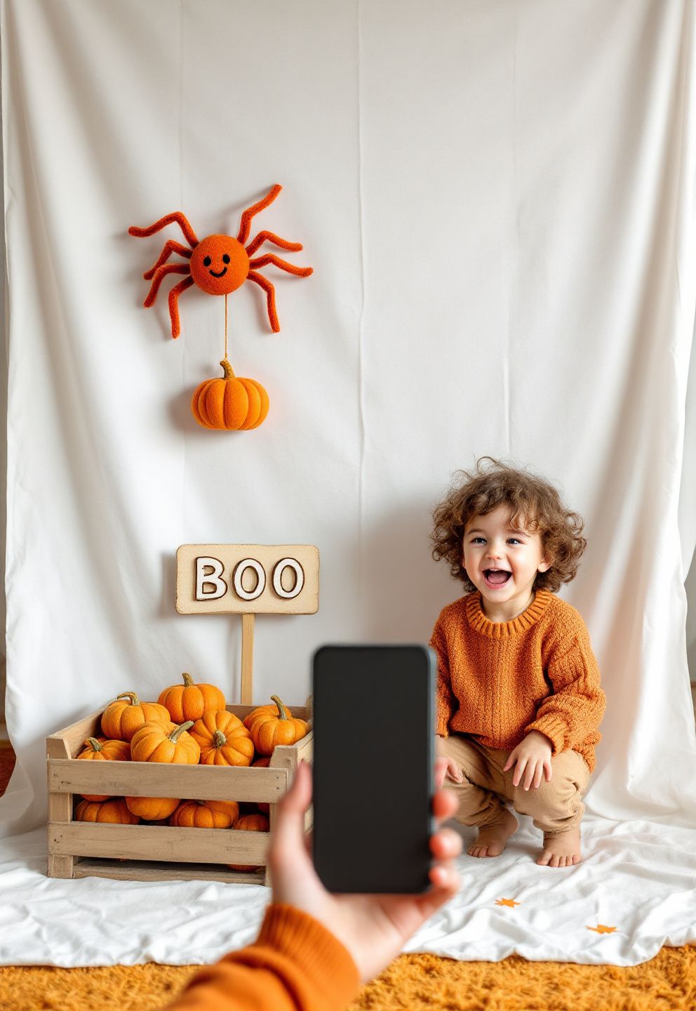 Low-Height Prop Placement Kids Can Pose With and Actually Reach – seasonal — spring + other seasonal — spring + other decor · Halloween Indoor Photo Booth Ideas - 8 Stunning Instagram Worthy Indoor Halloween Photo Booths For Everyone