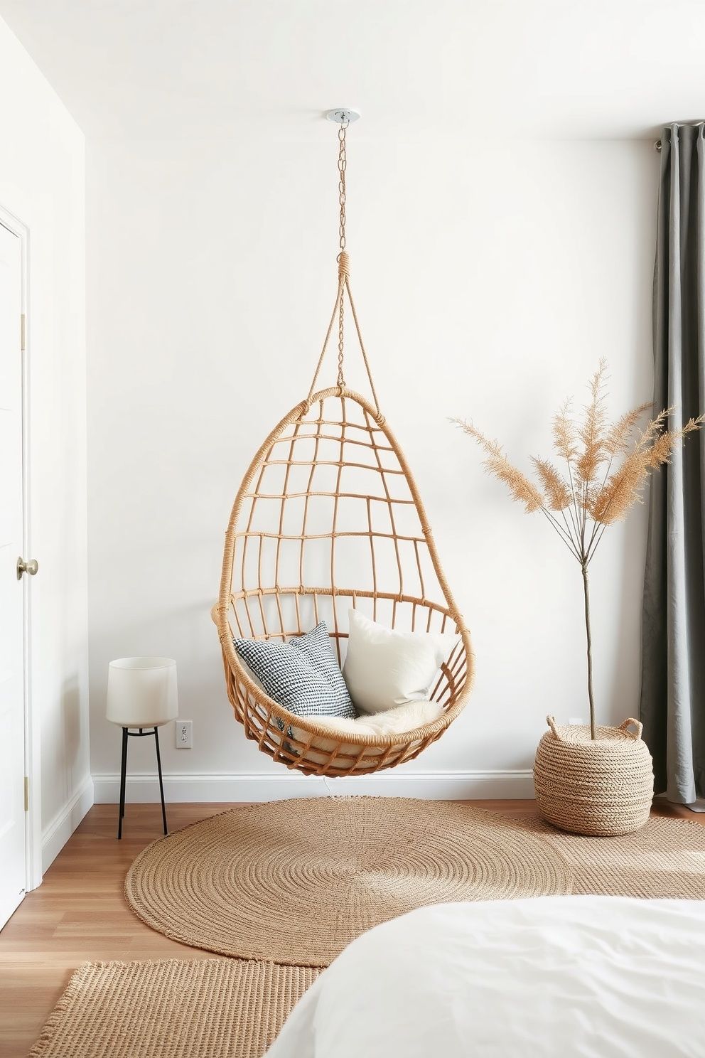 Rattan Hanging Chair Corner That Actually Gets Used – coastal — bedroom coastal — bedroom decor · Coastal Teen Bedroom: 14 Fun Pinterest-Perfect Designs Teens Will Actually Love