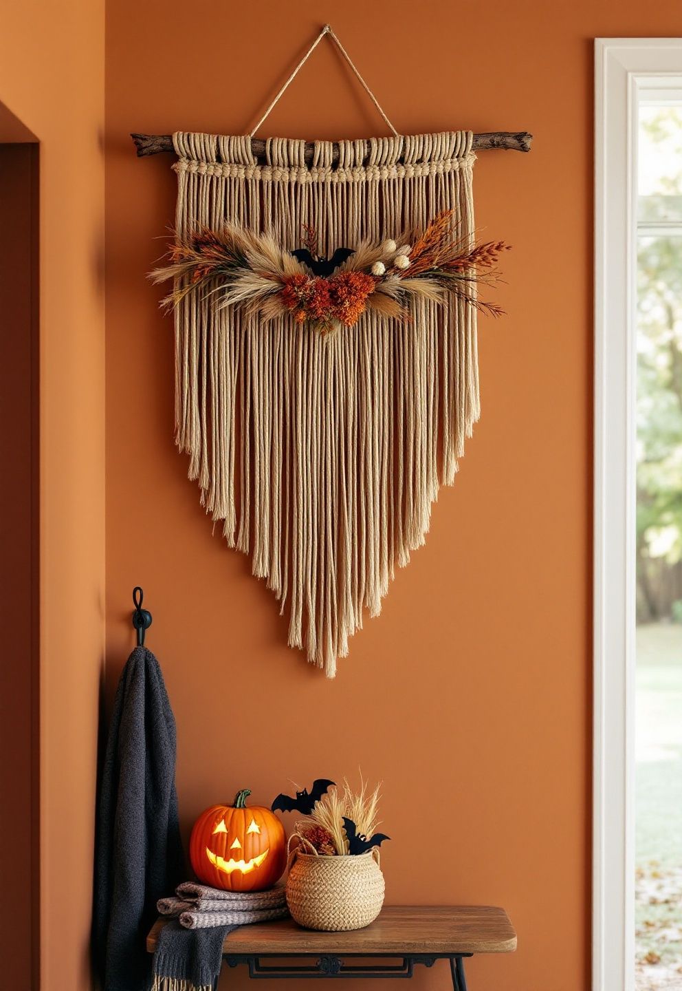 DIY Woven Branch and Raffia Wall Hanging – seasonal — spring + other seasonal — spring + other decor · DIY Halloween Decor: 13 Handmade Styling Ideas That Look Surprisingly Elevated