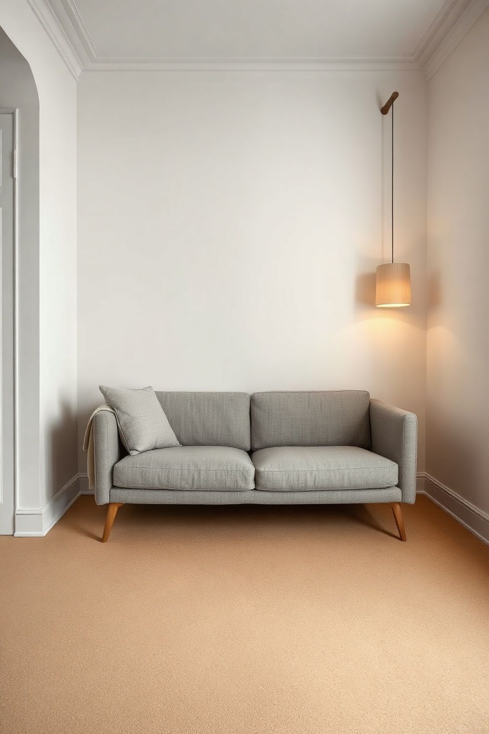 A Slim Low-Arm Linen Sofa in Undyed Natural Fabric Reads Smaller Than Its Footprint – japandi — living room japandi — living room decor · 12 Small Japandi Living Room Ideas That Make Any Space Feel Bigger