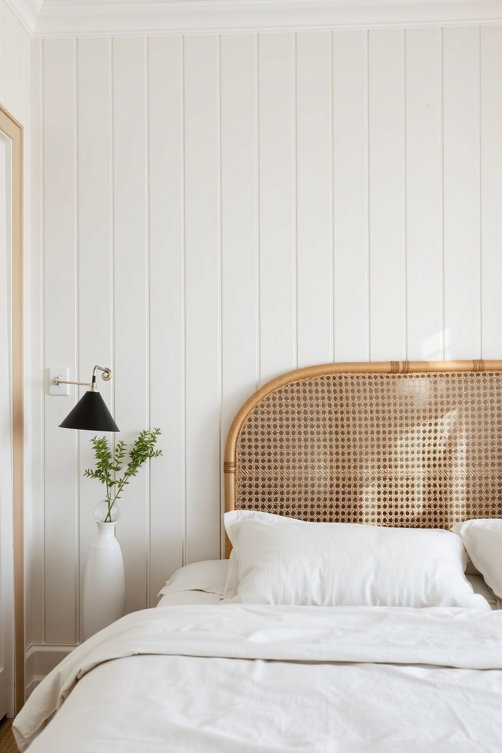 Warm Salt-White Panelled Walls With a Barely-There Sand Trim – coastal — bedroom coastal — bedroom decor · Small Coastal Bedroom: 14 Space-Smart Designs That Feel Like a Beach Retreat