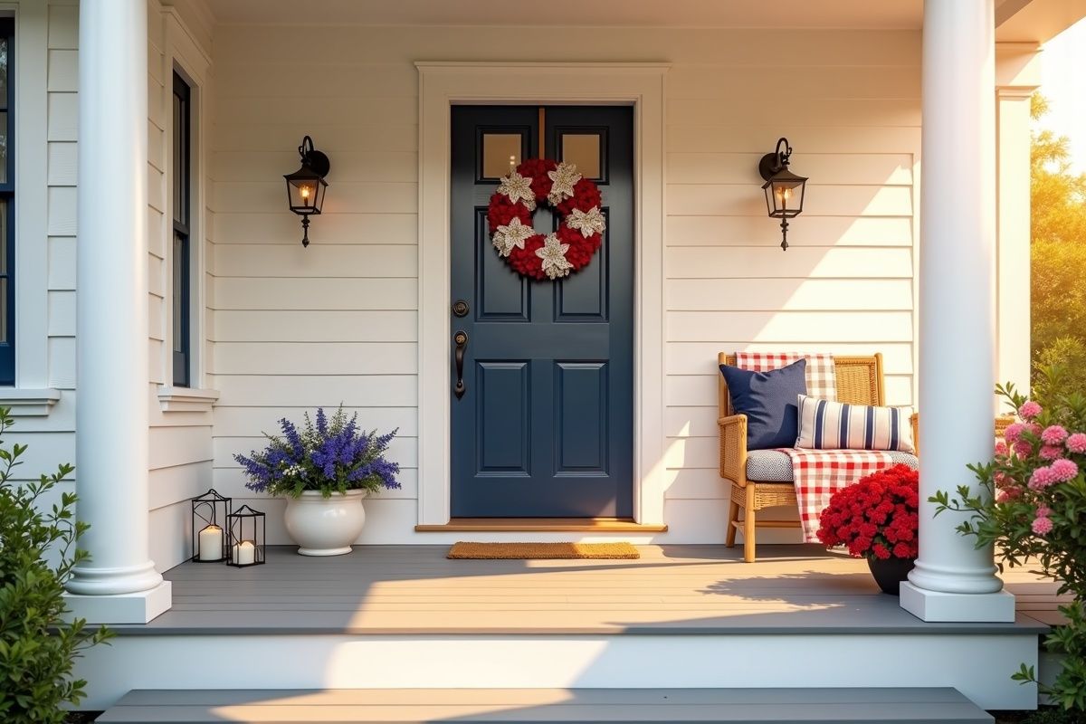 4th of July Porch Decor: 14 Festive Front Door Designs for Independence Day