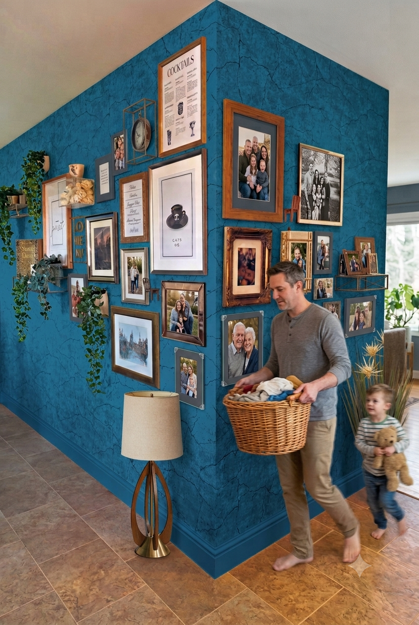 How to Lay Out Frames Around a Convex Edge Without the Gallery Reading as Two Separate Walls – style guides style guides decor · Living Room Gallery Wall Ideas: 13 Sofa-Ready Layouts That Never Look Empty