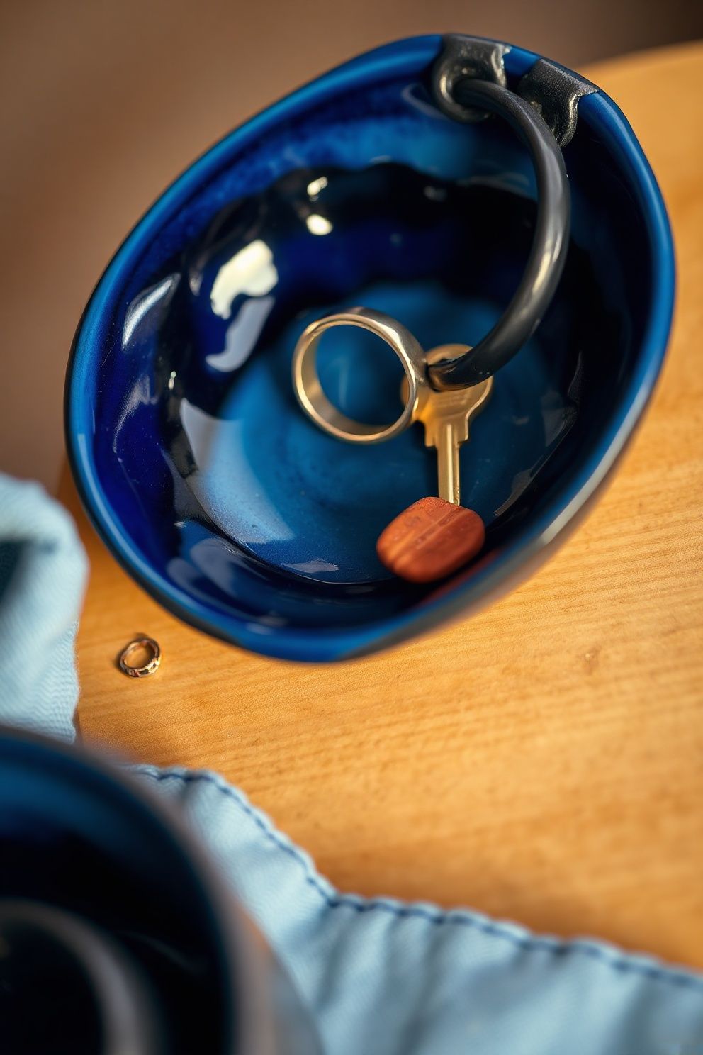 A Ceramic Catchall Dish for Rings and Keys – Japandi bedroom decor · 17 Japandi Bedroom Decor Ideas for a Sleep Sanctuary You Deserve