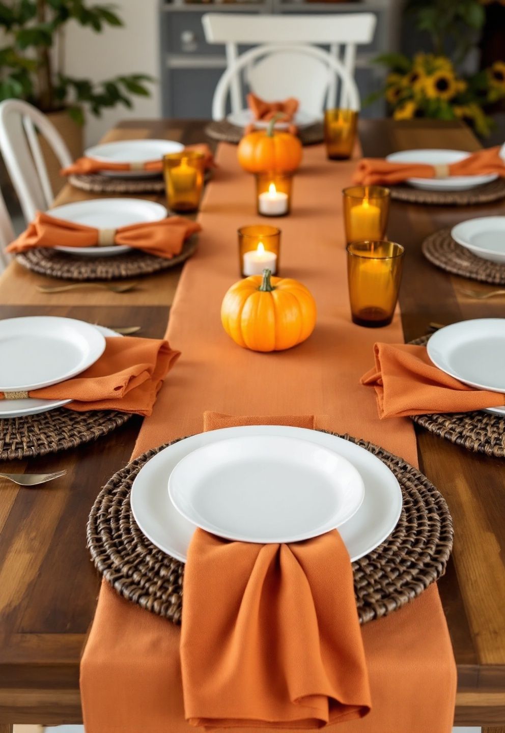 Durable Everyday-Dish Thanksgiving Tablescape That Still Feels Special – seasonal — fall seasonal — fall decor · Thanksgiving Tablescape: 16 Stunning Autumn Table Settings for the Big Day