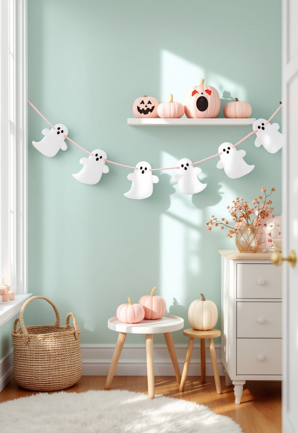 Cute Ghost Garland – seasonal — spring + other seasonal — spring + other decor · Halloween Decor Ideas: 20 Spooky Stylish Designs That Elevate Every Room