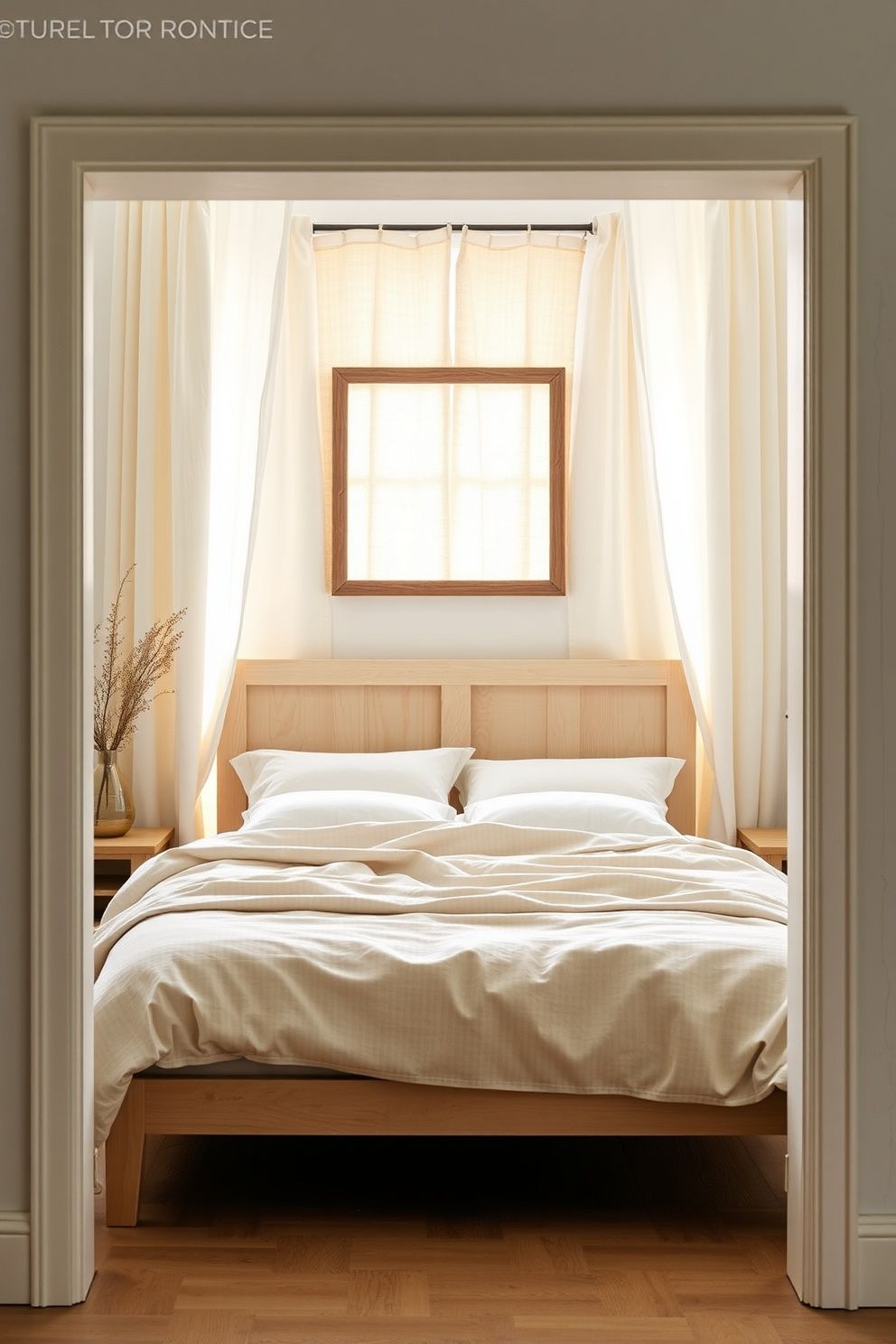 Solid Bleached Mango Wood Bed in Warm Honey Tone – coastal — bedroom coastal — bedroom decor · Neutral Coastal Bedroom: 15 Calm Designs in Sand Cream and Warm White