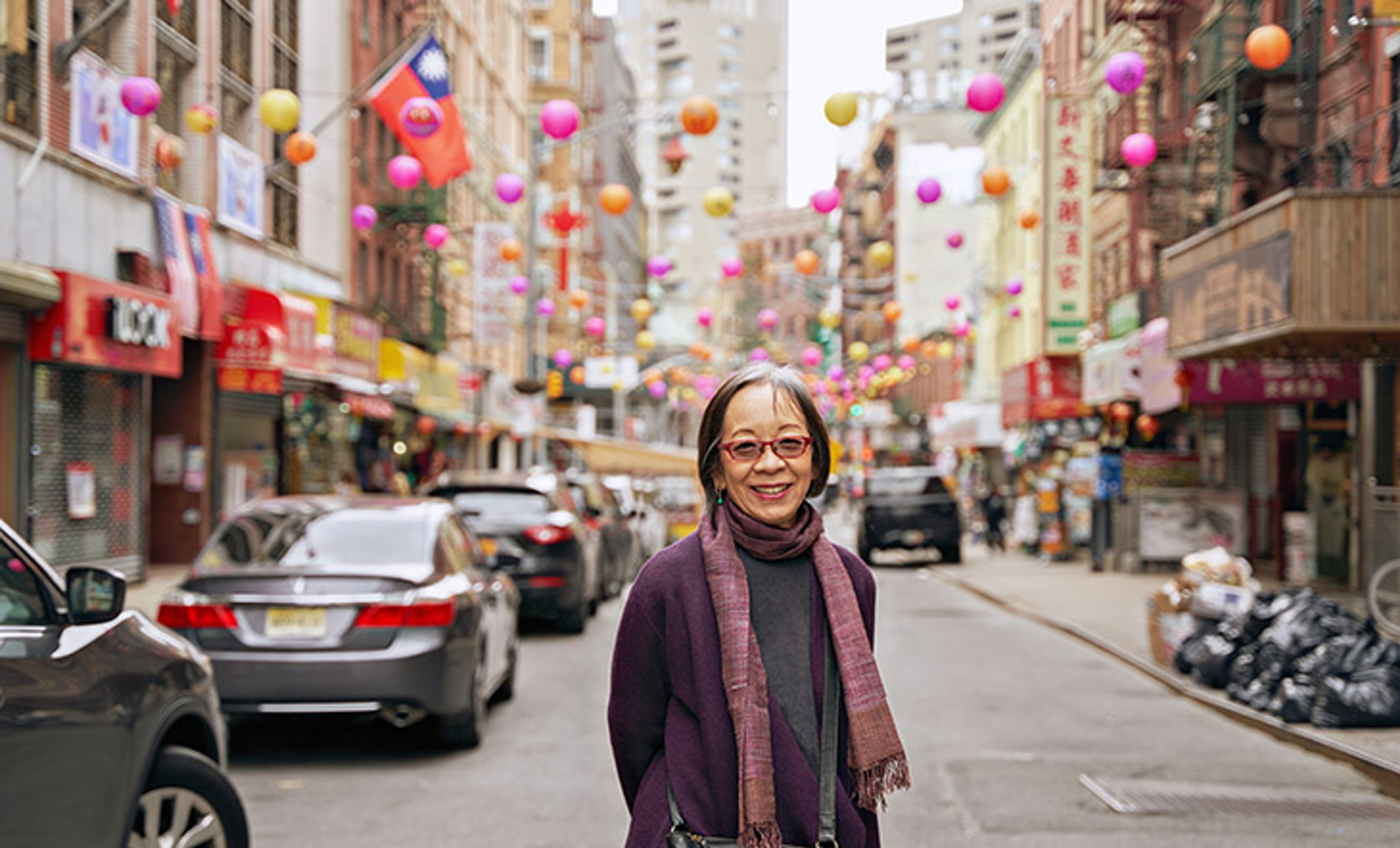 Grace Young in Chinatown (Photo: Dan Anh)