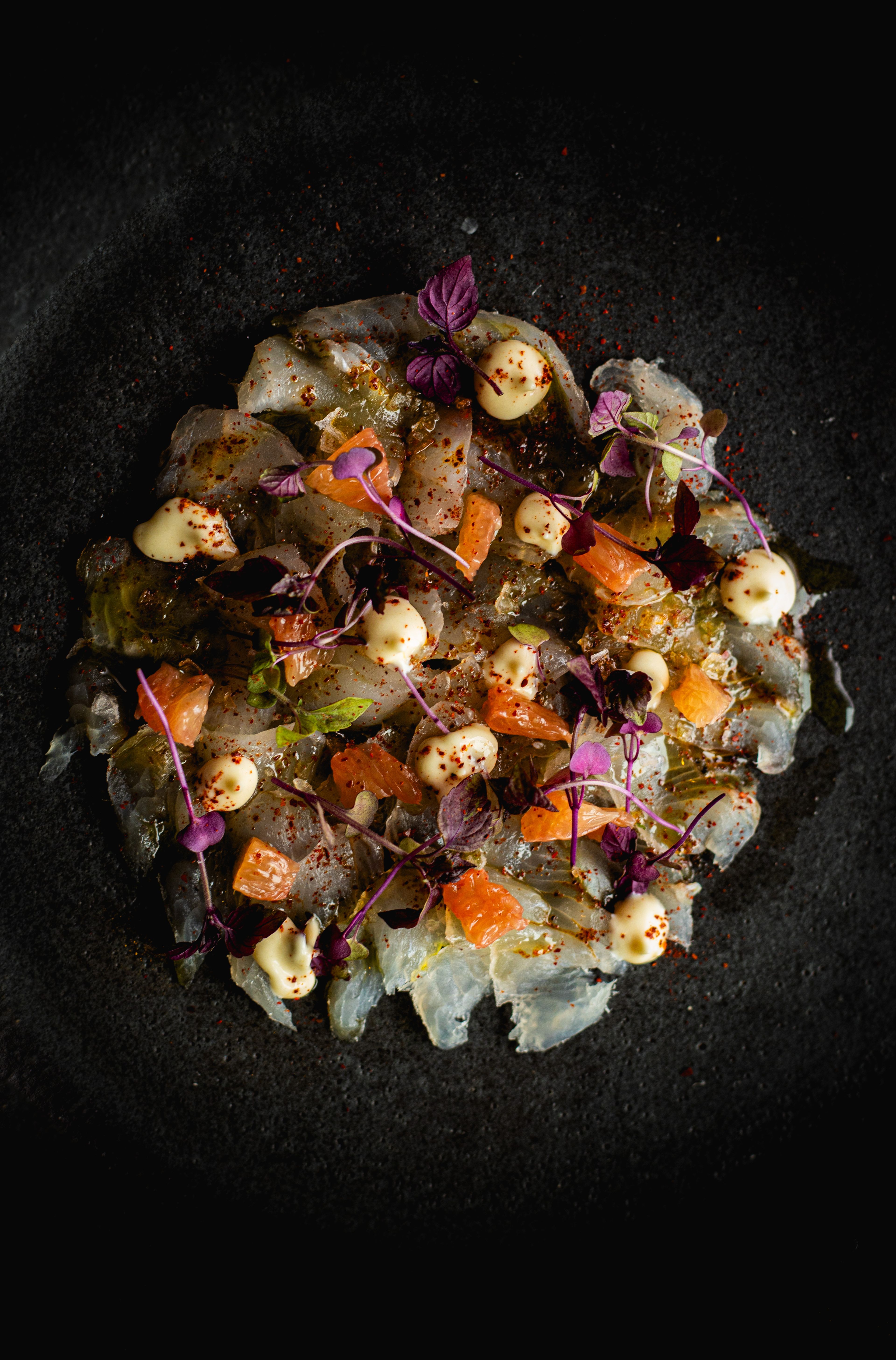 Standridge’s Mystic fluke crudo at The Shipwright’s Daughter (photo: Lisa Nichols)