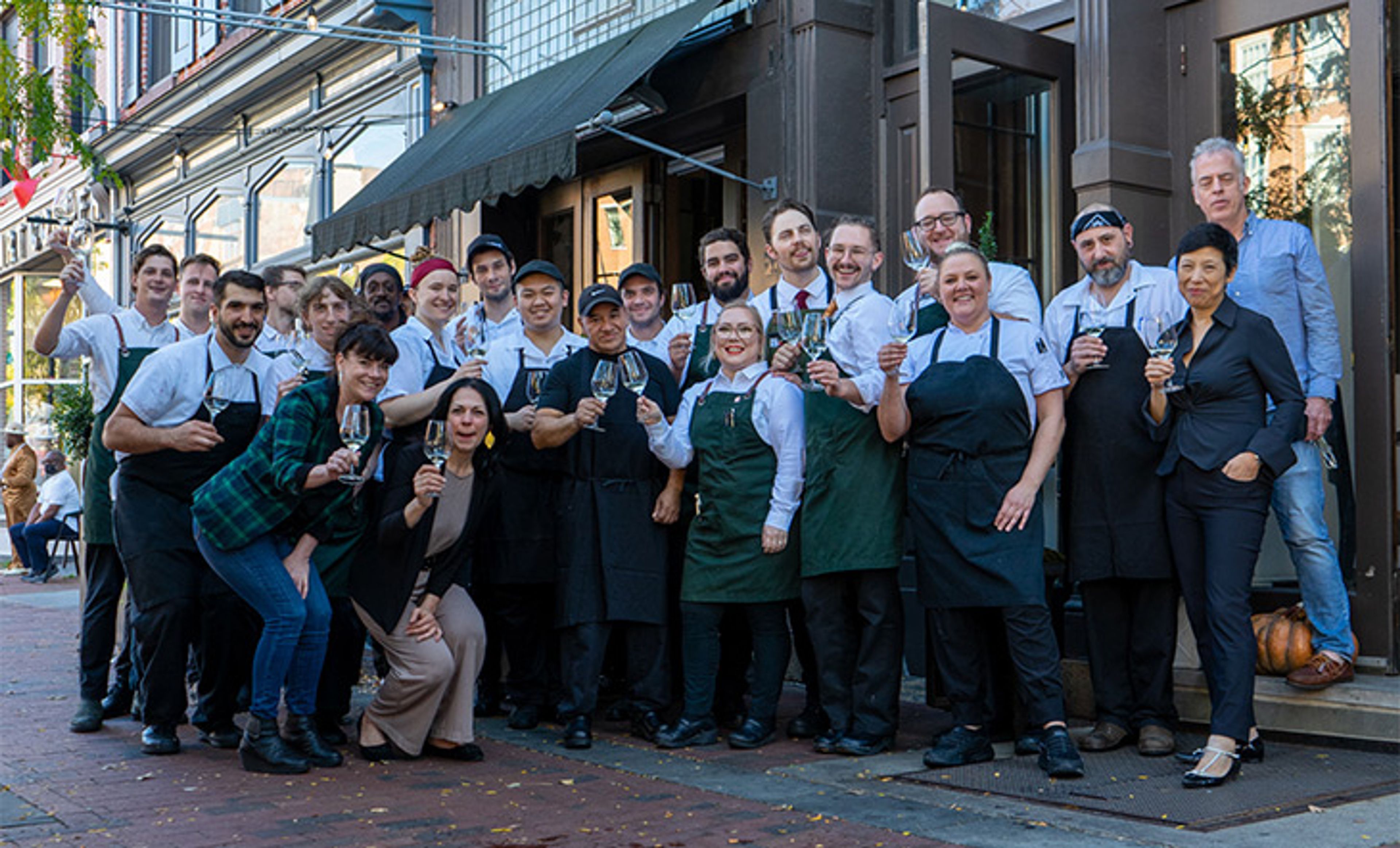 Yin and Fork staff celebrating the restaurant's birthday (photo: High Street Hospitality Group)