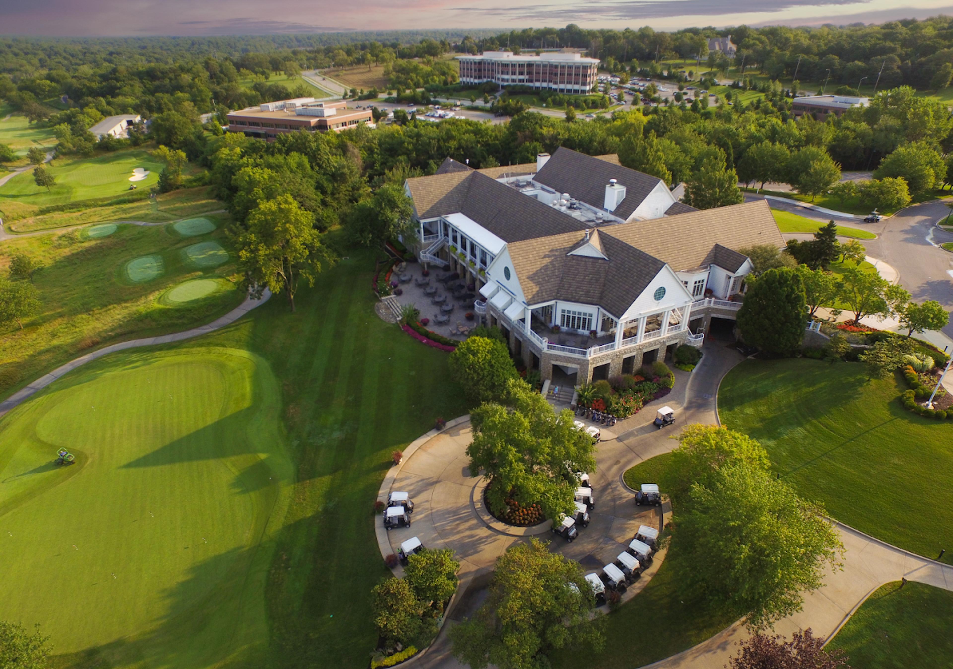 Aerial of clubhouse