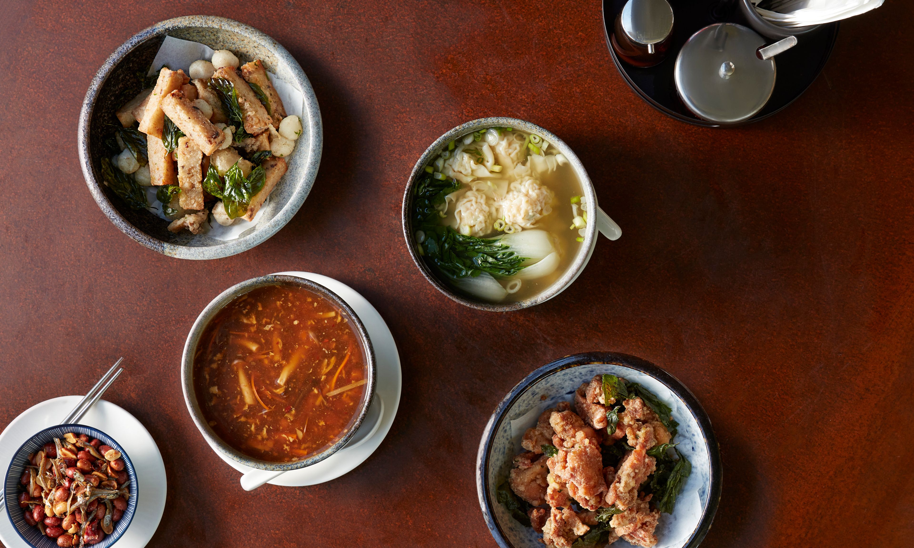 Some of Pine & Crane's menu offerings.